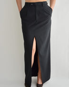 Vegan Long Skirt - Darker Navy (S/M)