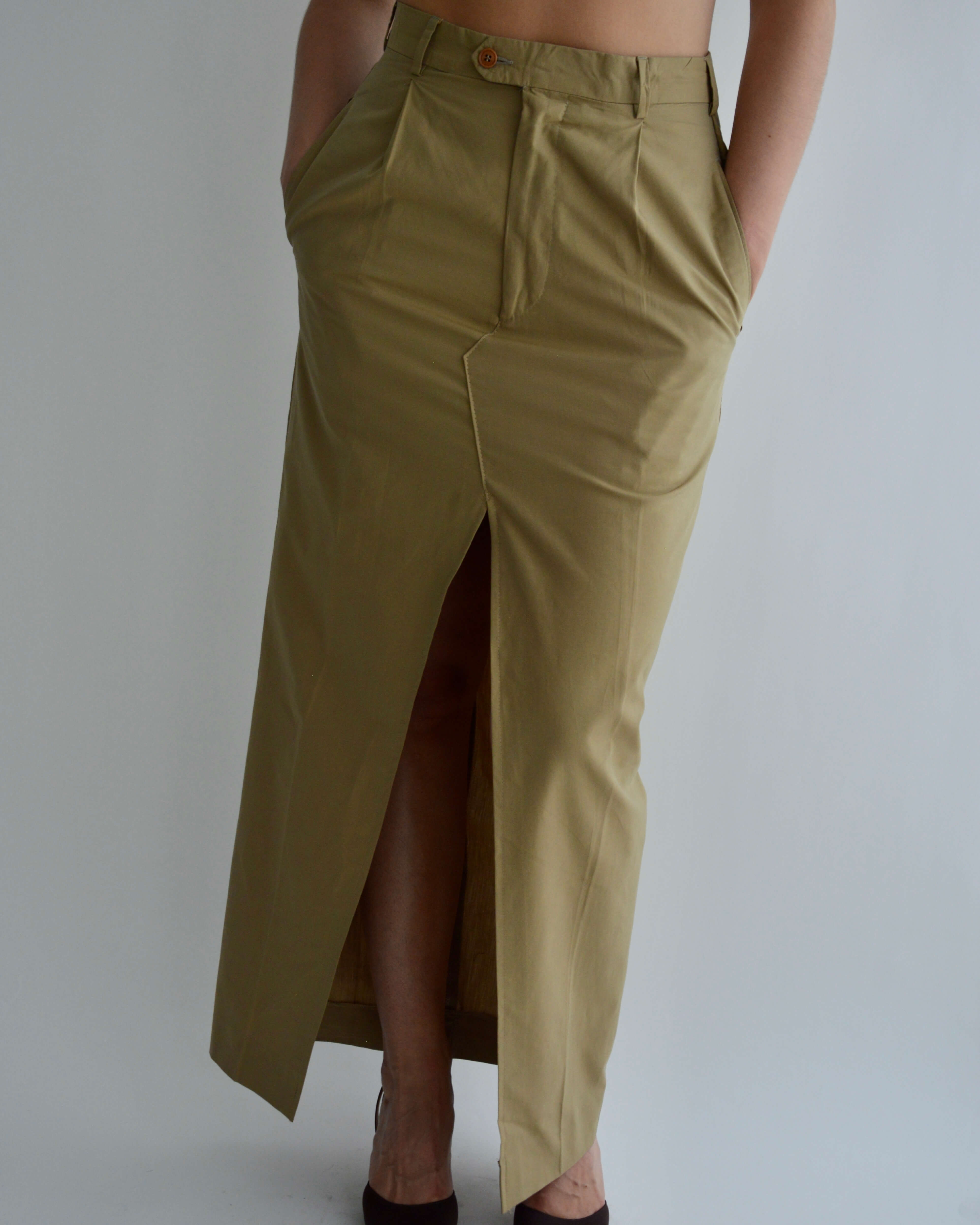 Khaki clearance skirt suit