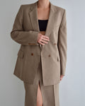 Skirt Suit - Double Breated Brown (XS/S)