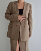 Skirt Suit - Double Breated Brown (XS/S)