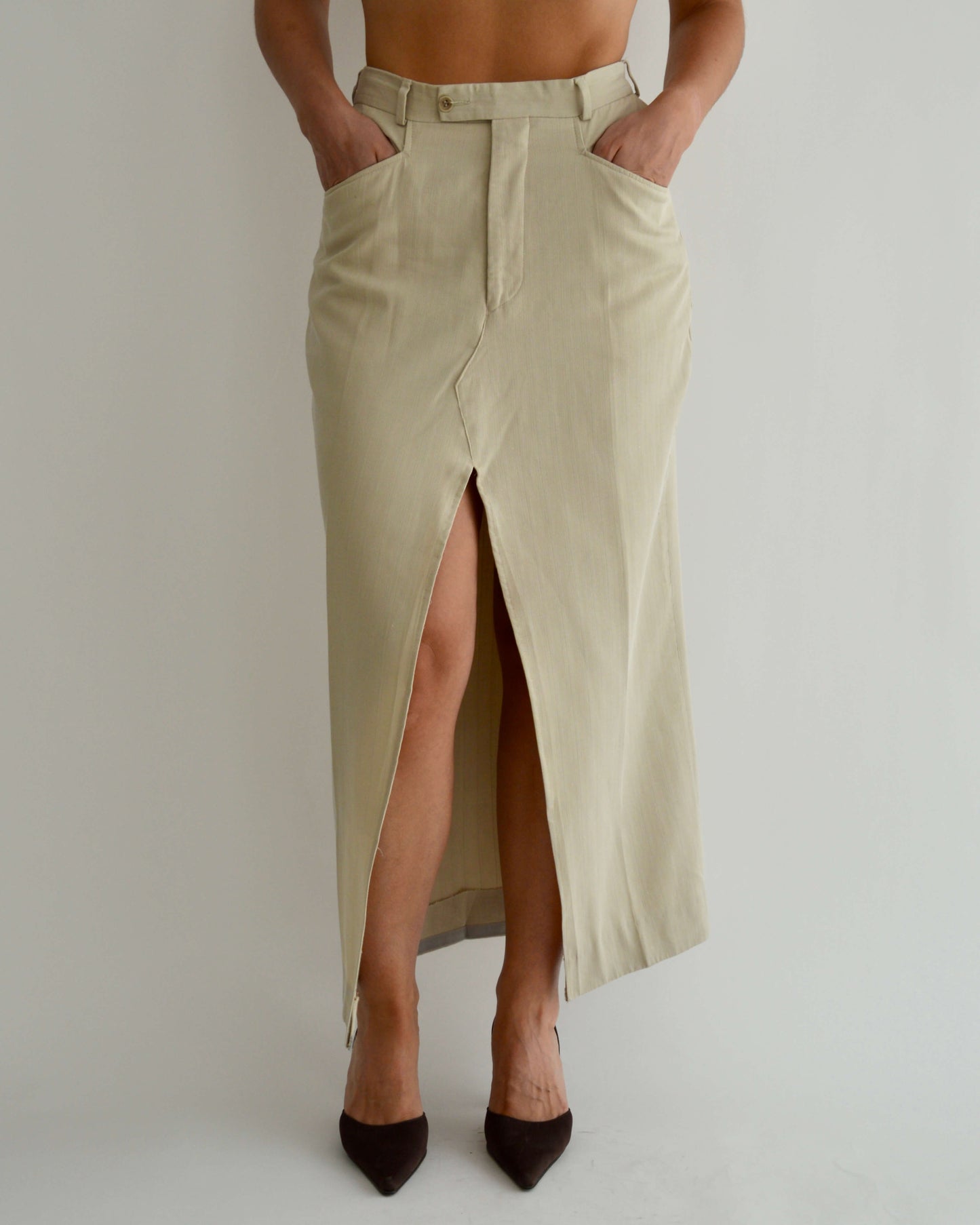 Long Skirt - Beige Texture (S/M)