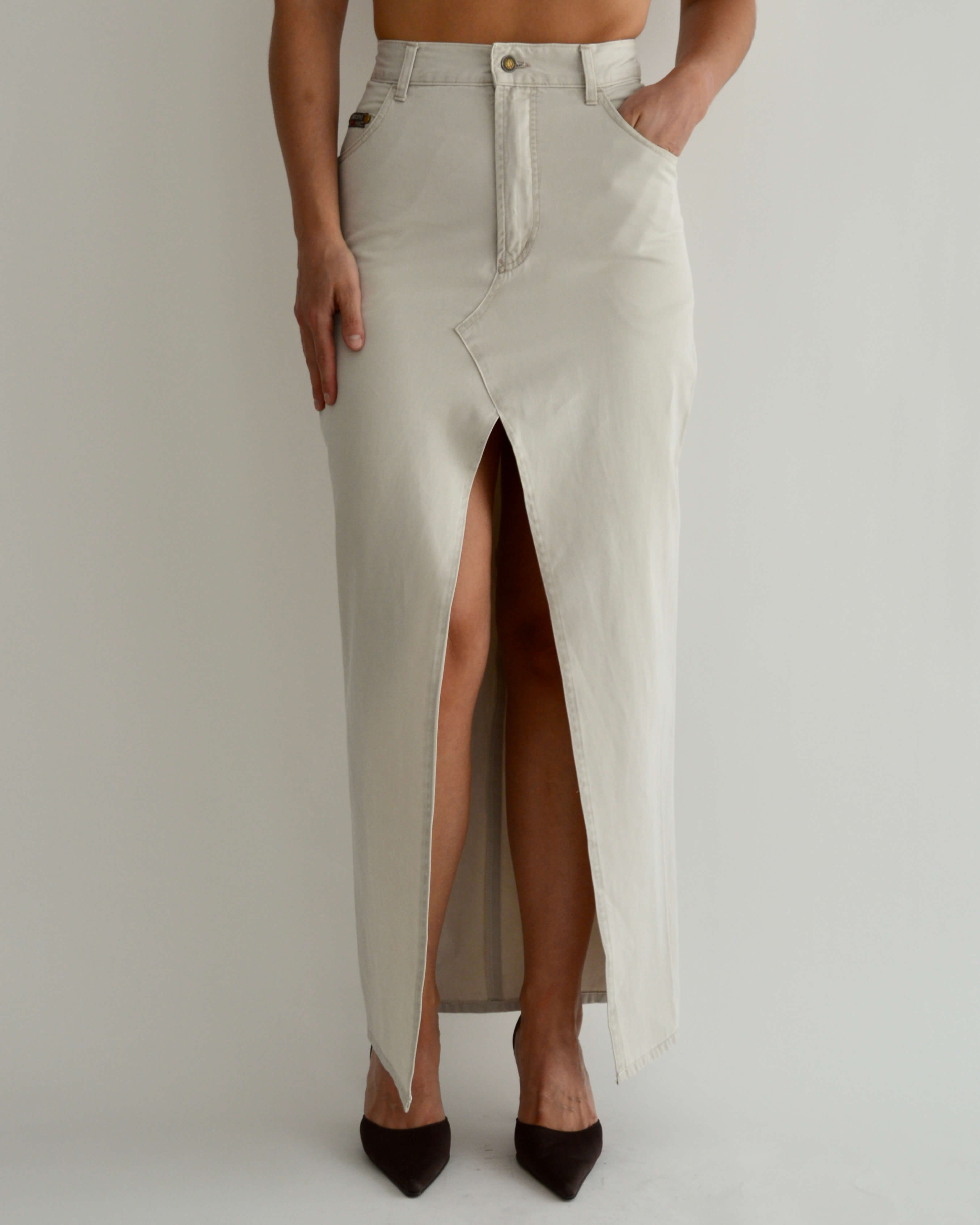 Long Skirt - Denim Beige (XS/S)