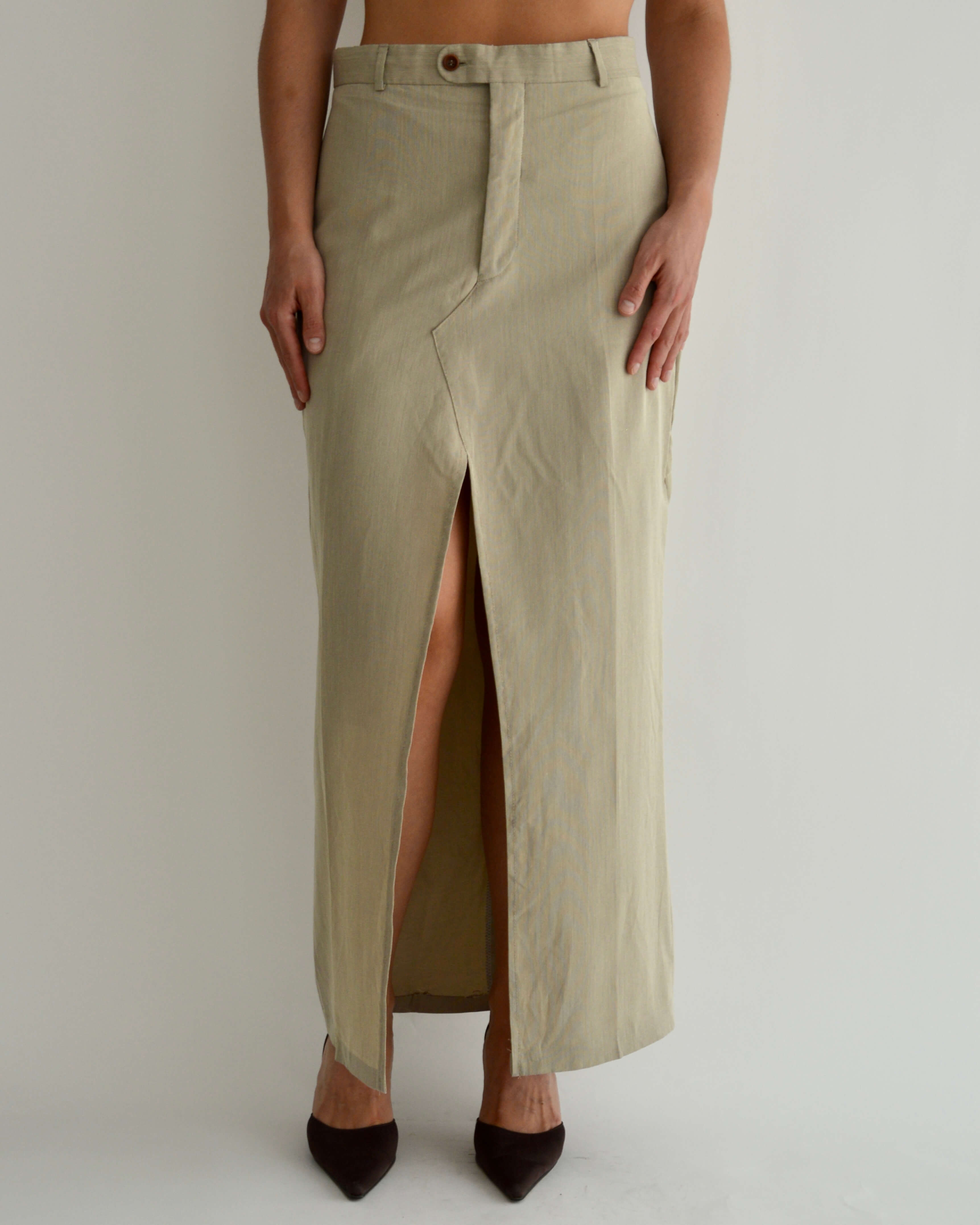 Falda larga - Beige (M)