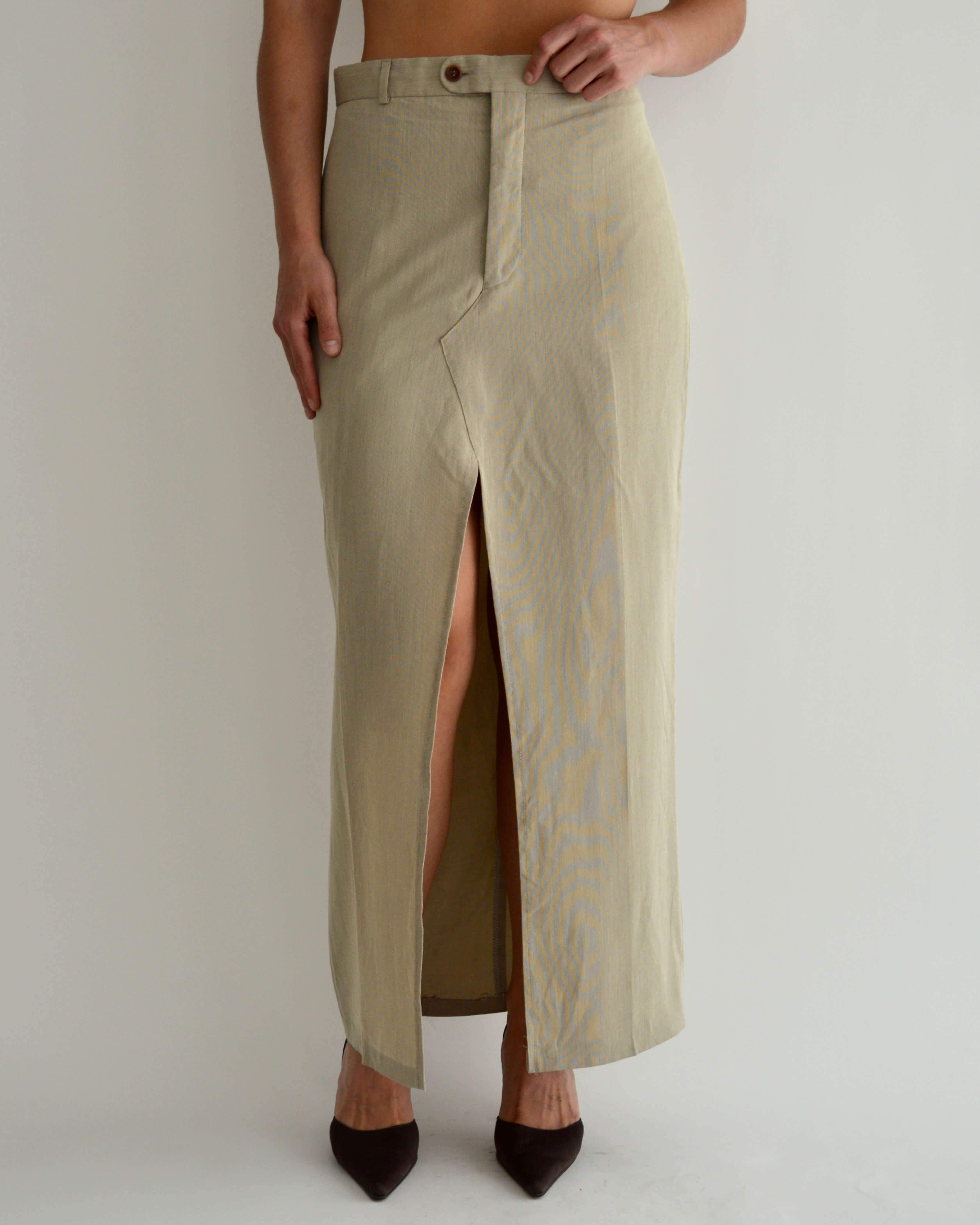 Falda larga - Beige (M)