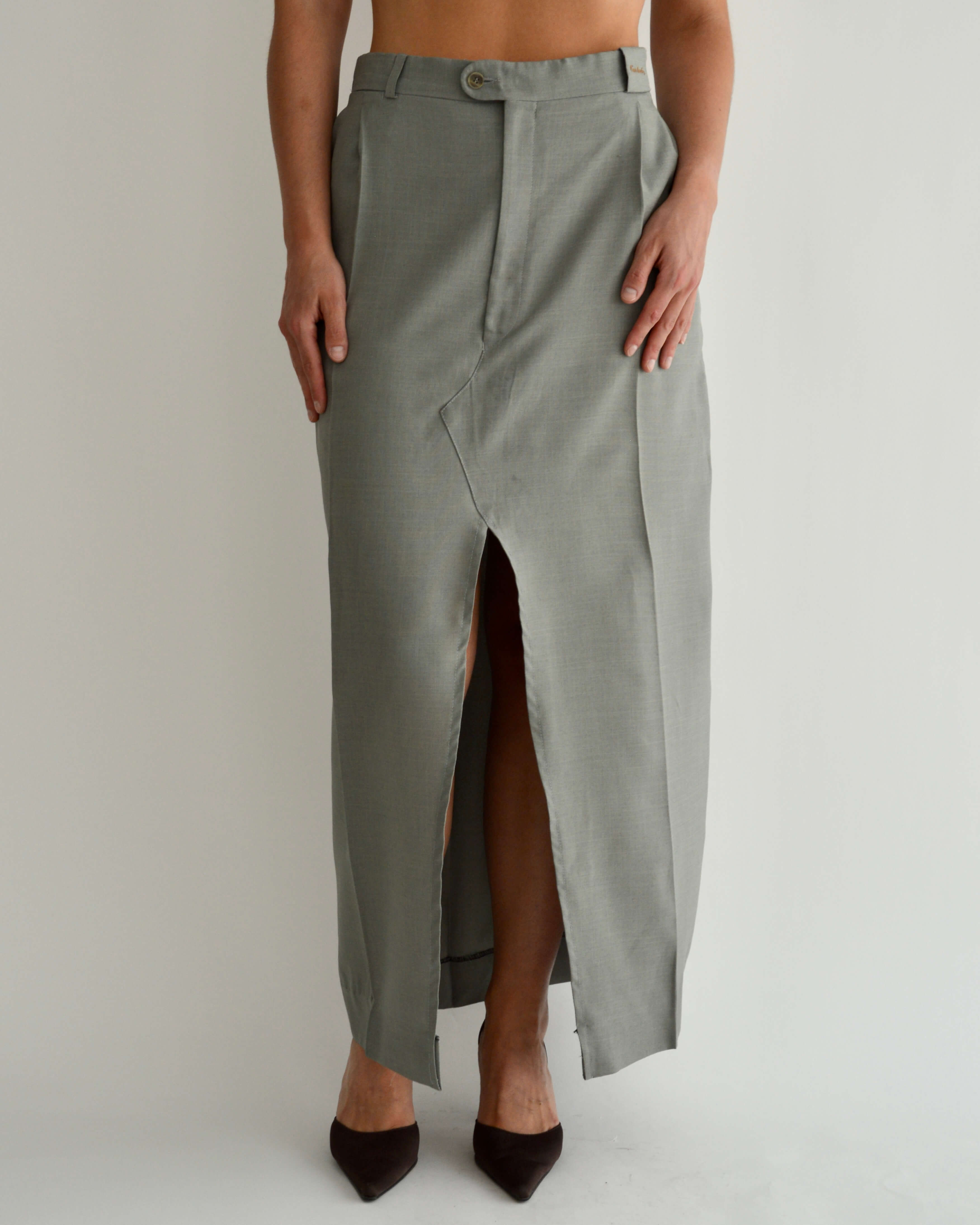 Falda larga vegana - Verde PC (M/L)