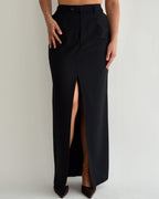 Vegan Long Skirt - Darker Navy (S/M)