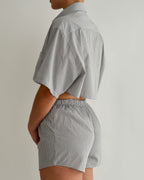 PJ Set - Light Grey Vichy (XS)