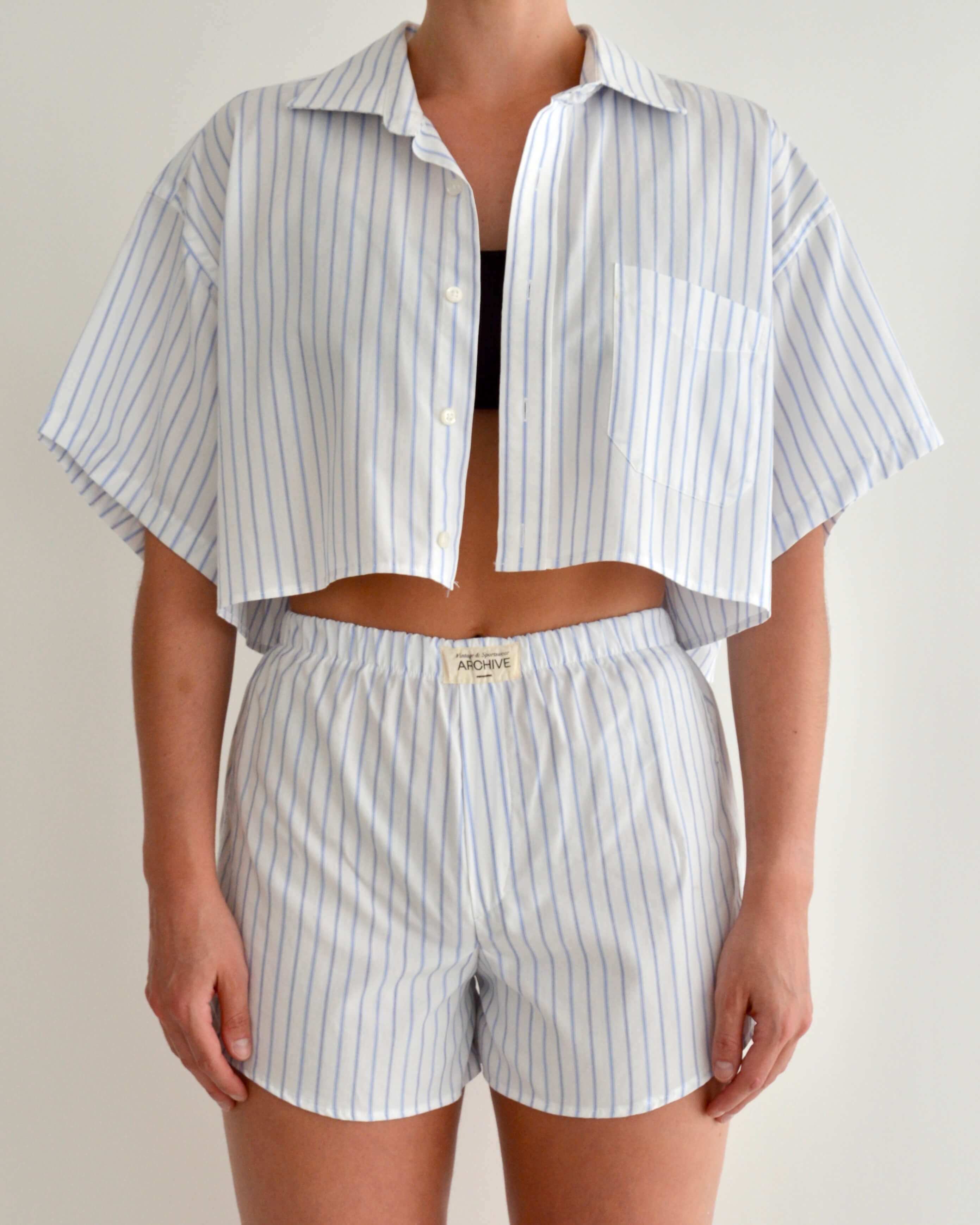 PJ Set - Blue Lines (XS/M)