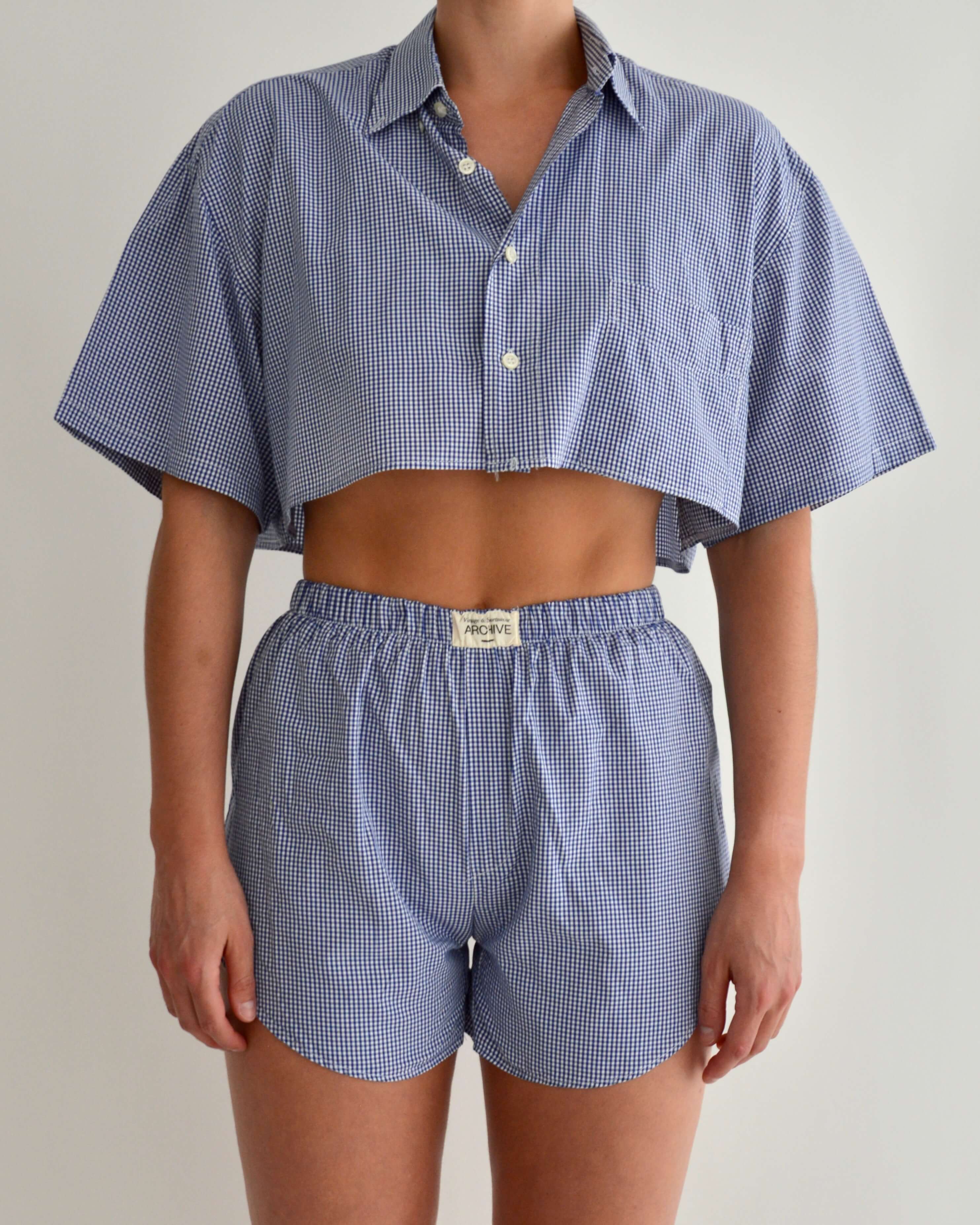 PJ Set - Blue Vichy (XS)