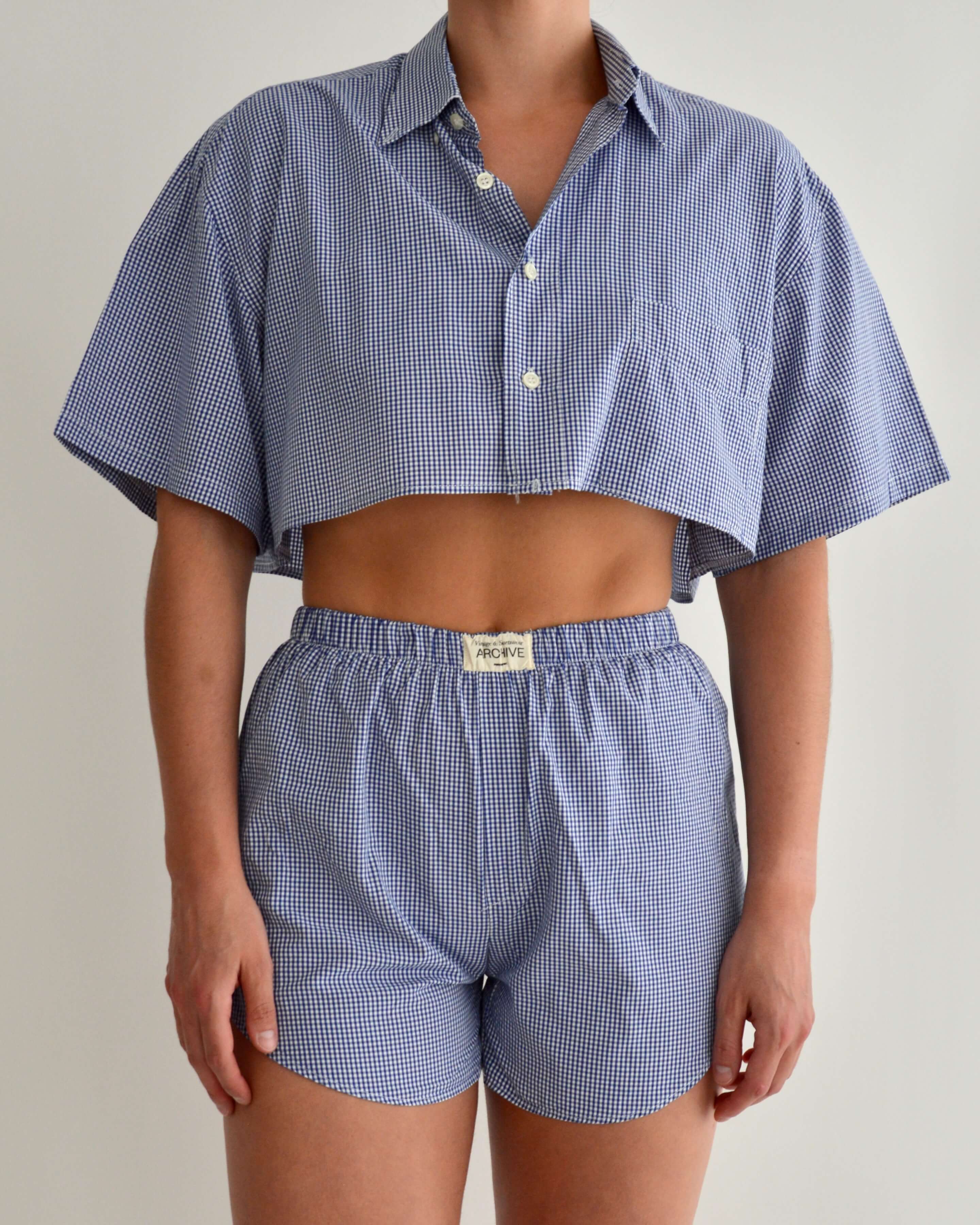 PJ Set - Blue Vichy (XS)