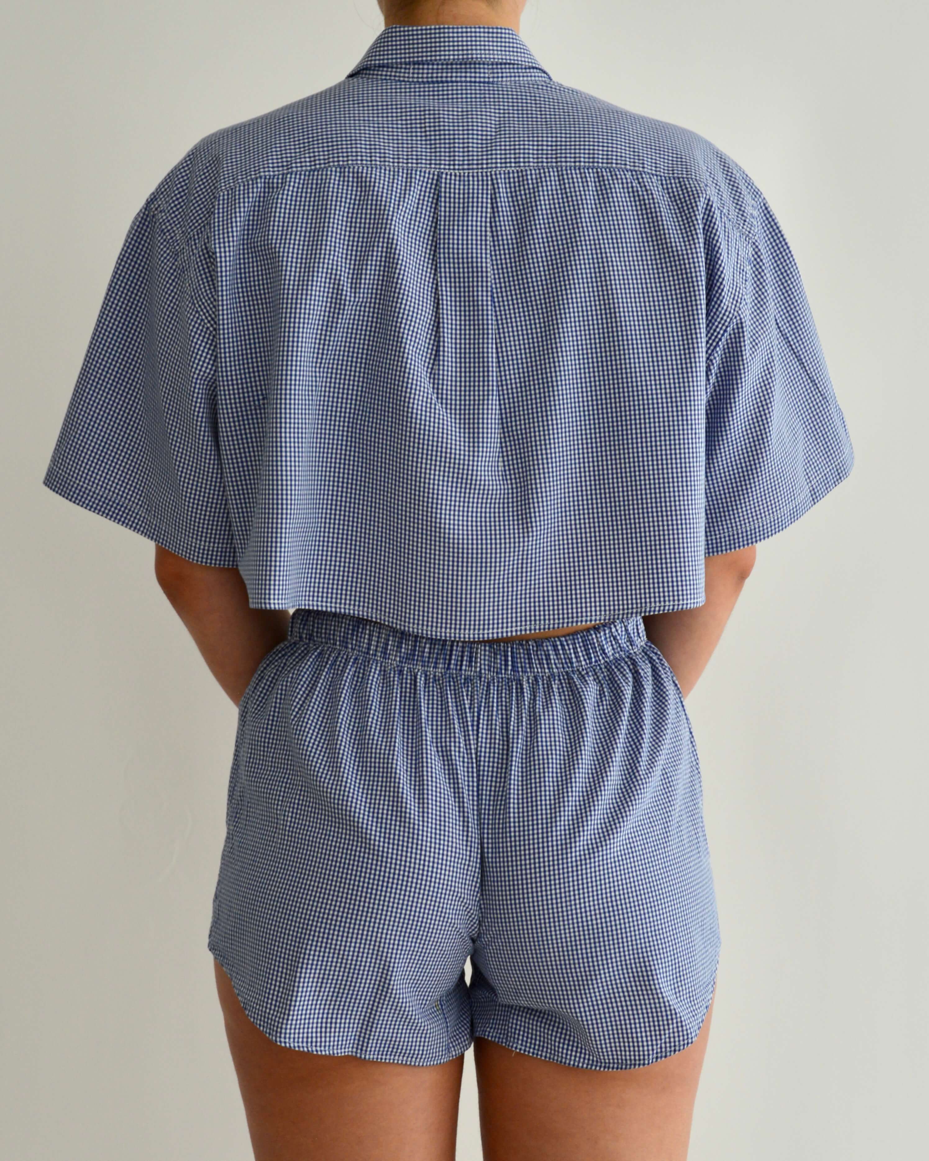 PJ Set - Blue Vichy (XS)