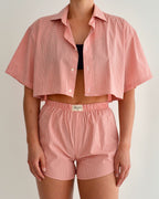 Ensemble pyjama - Orange Vichy (S)