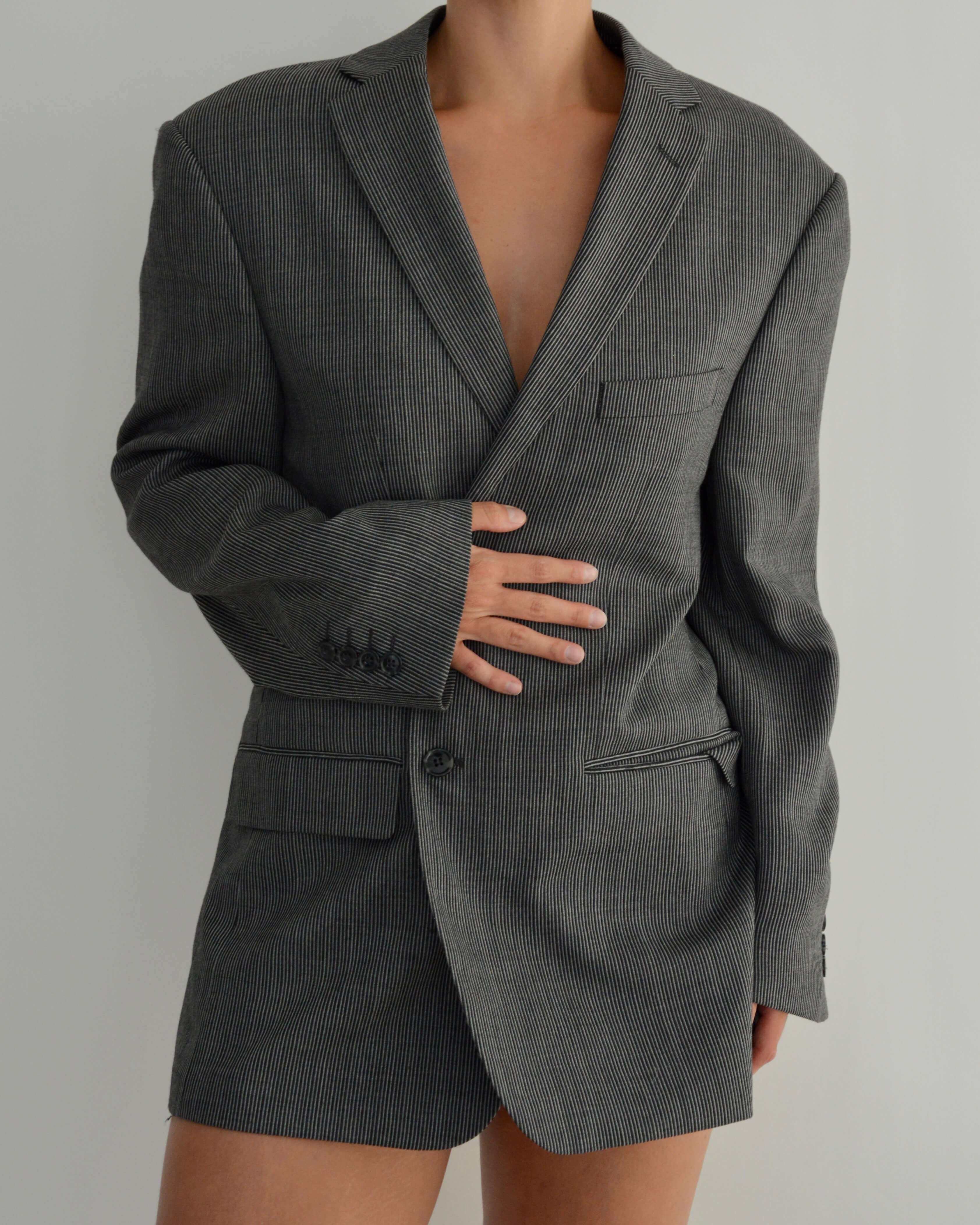 Mini Blazer Dress - B&W (S/M)