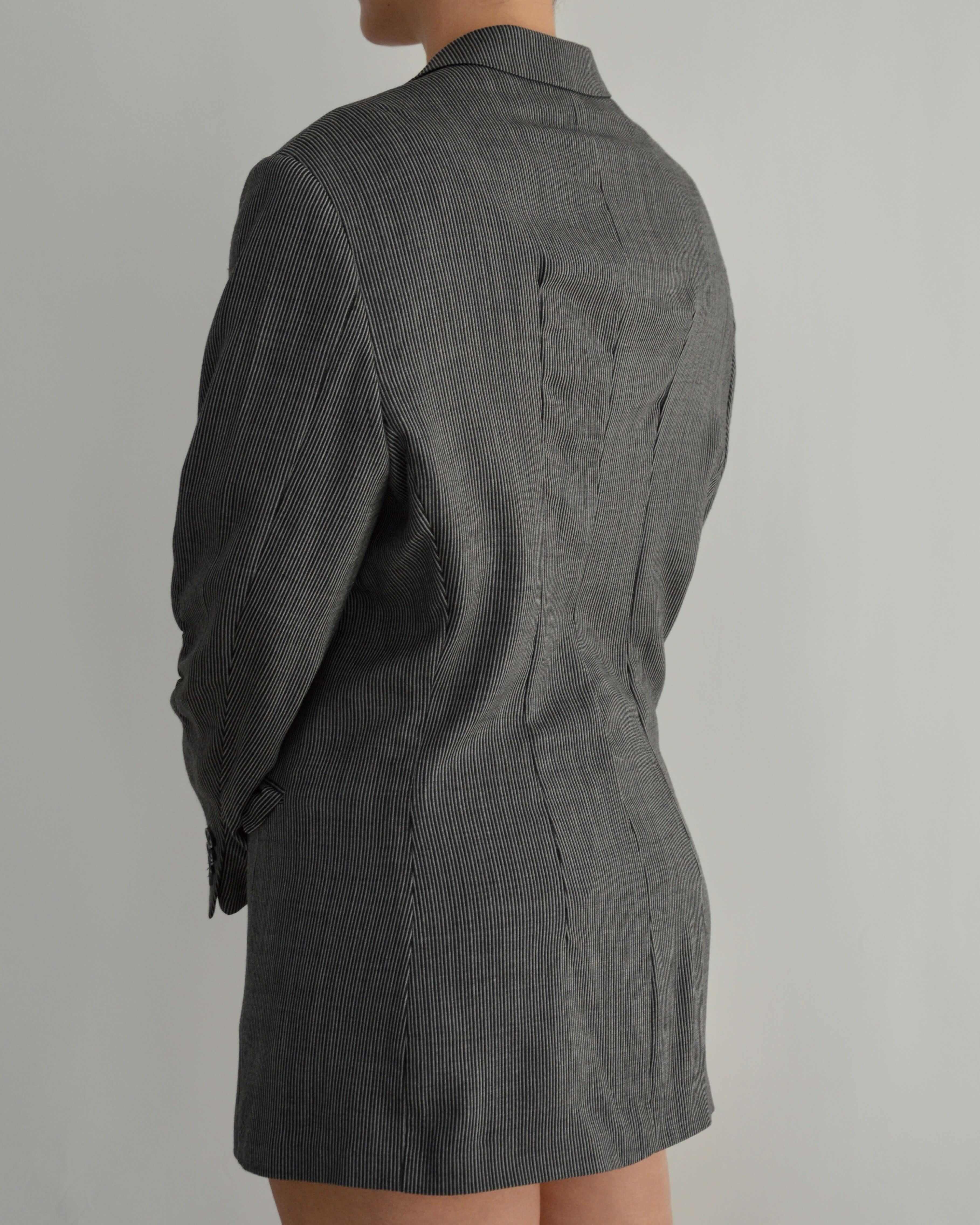 Mini Blazer Dress - B&W (S/M)