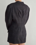 Mini Blazer Dress - Purple Textured (M/L)
