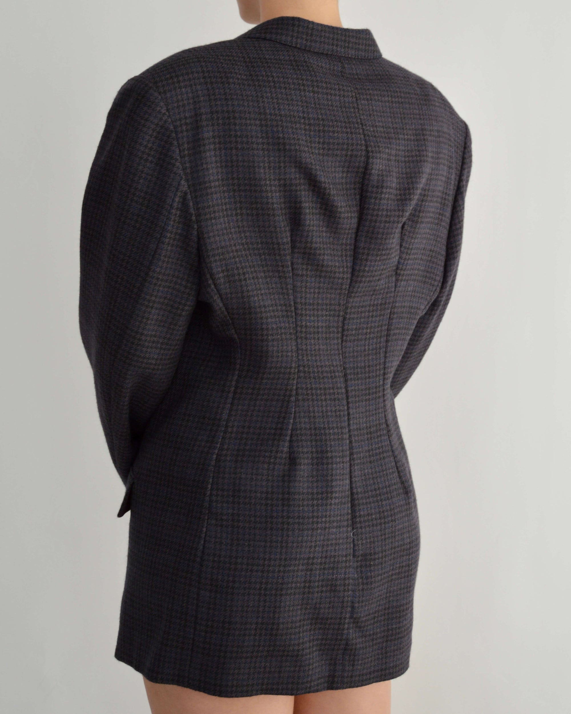 Mini Blazer Dress - Purple Textured (M/L)