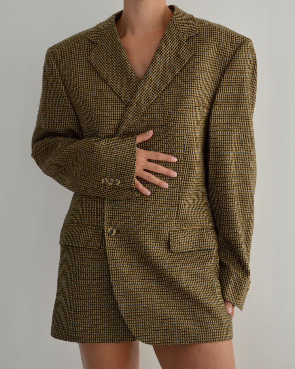 Mini Blazer Dress - Golden Tweed (M/L)