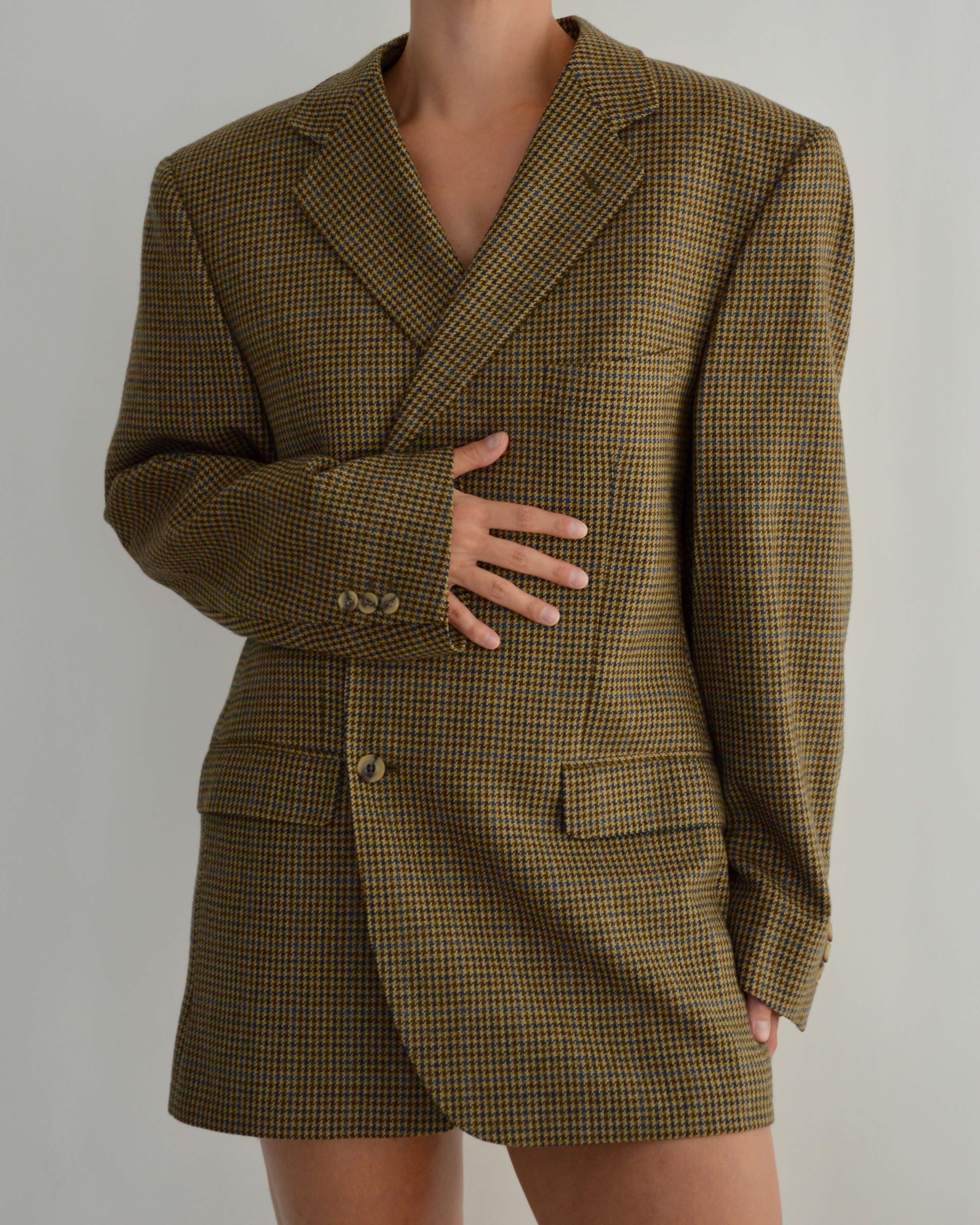 Mini Blazer Dress - Golden Tweed (M/L)