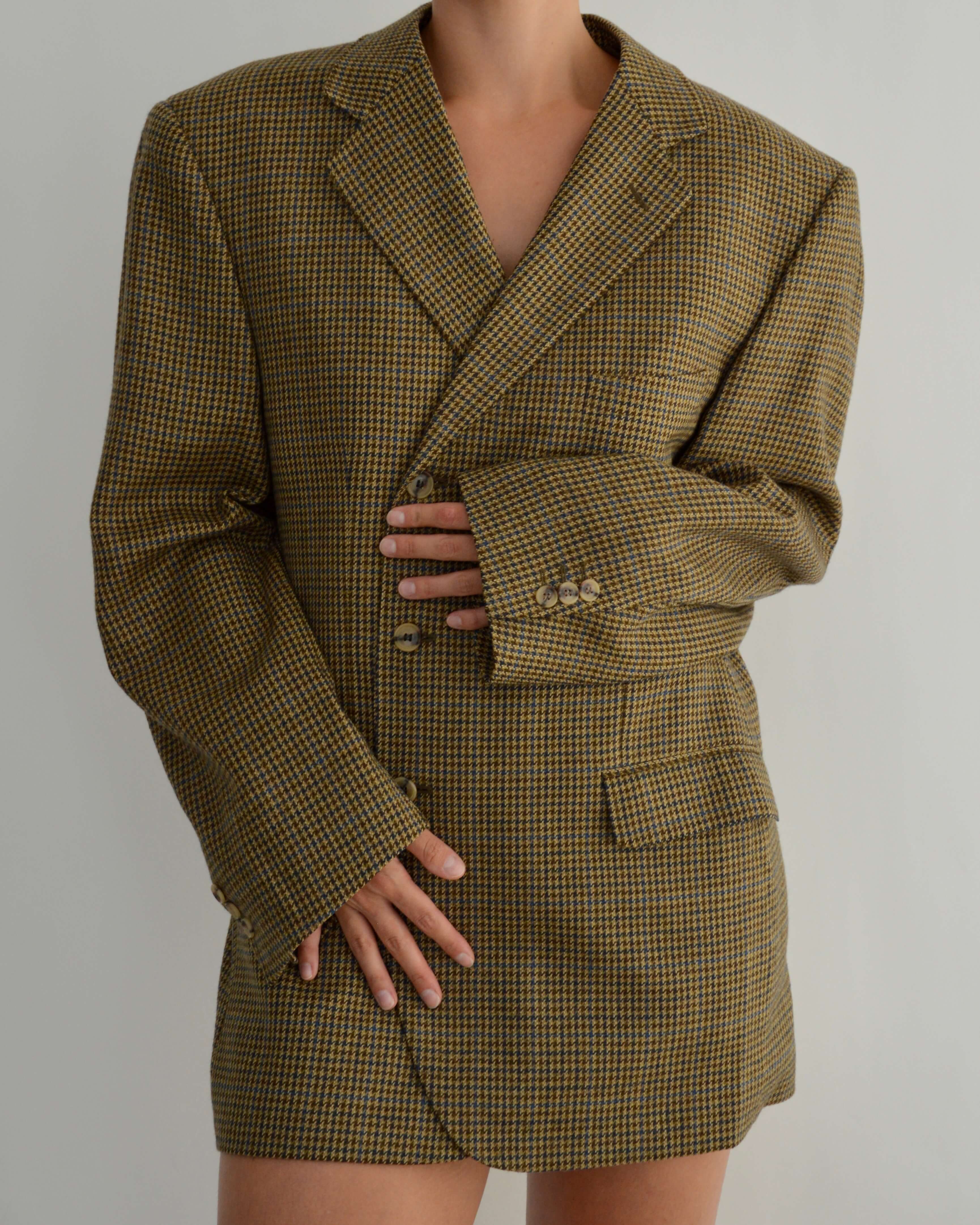 Mini Blazer Dress - Golden Tweed (M/L)