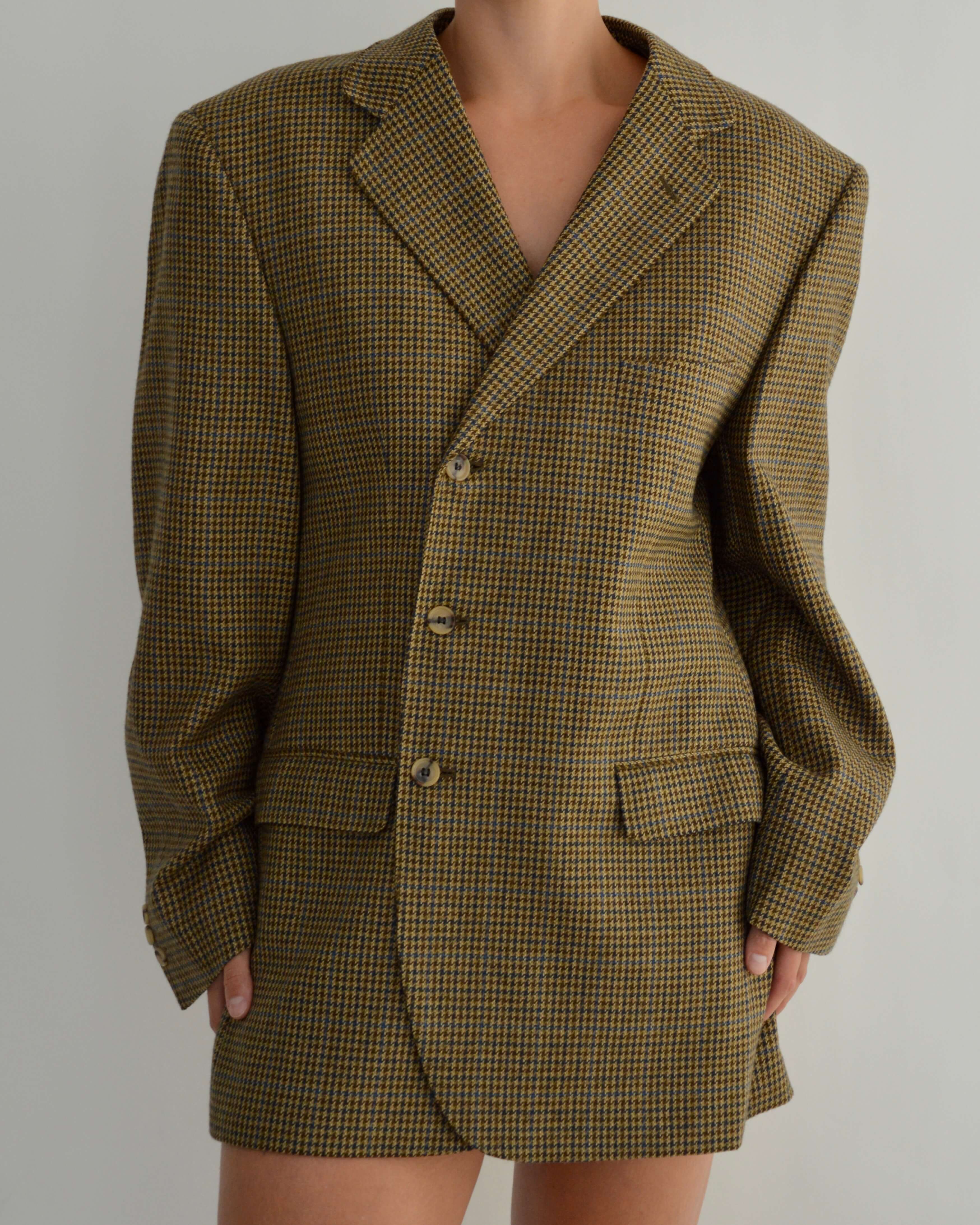 Mini Blazer Dress - Golden Tweed (M/L)