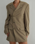 Mini Blazer Dress - Business Beige TALL (M)