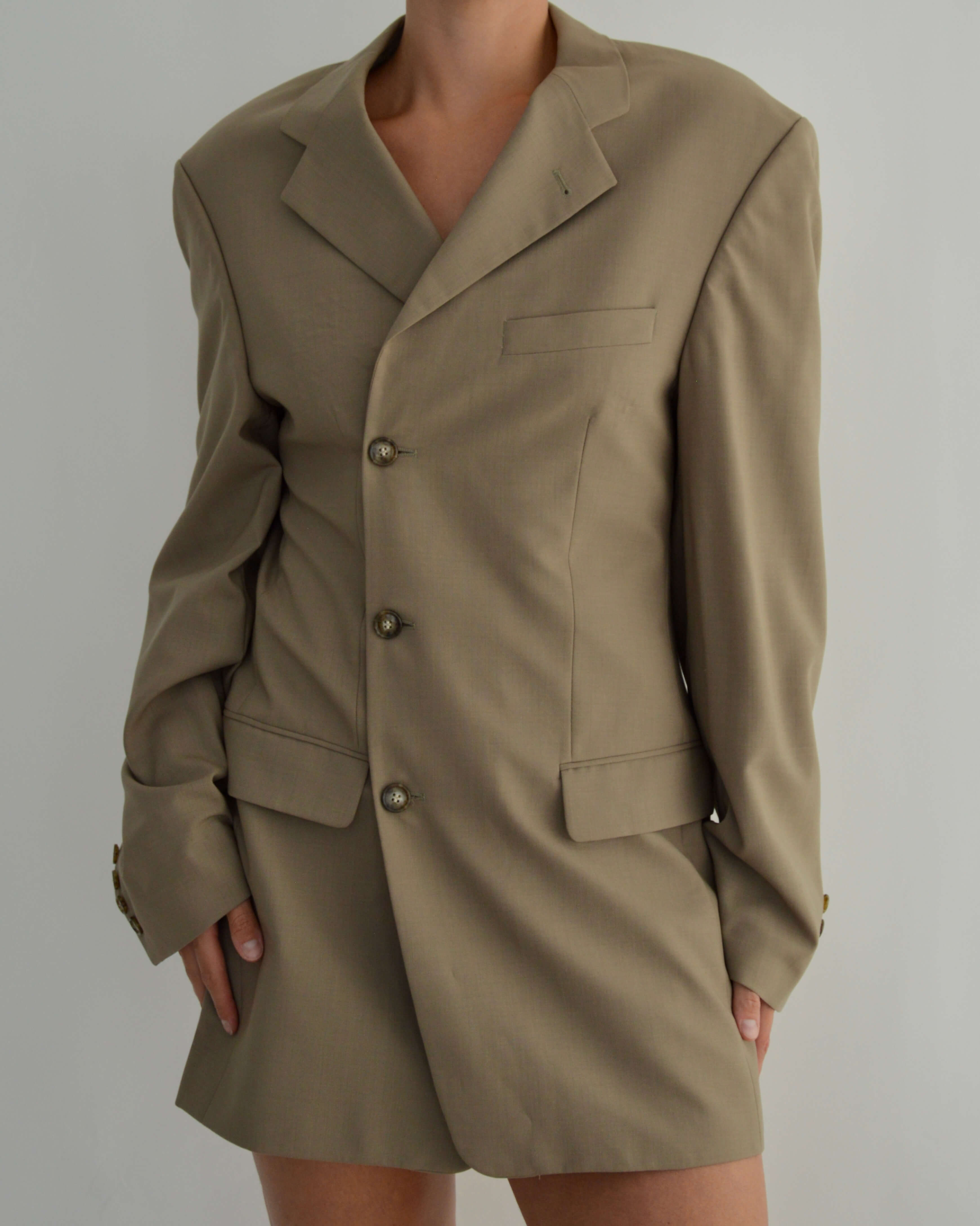 Mini Blazer Dress - Business Beige TALL (M)