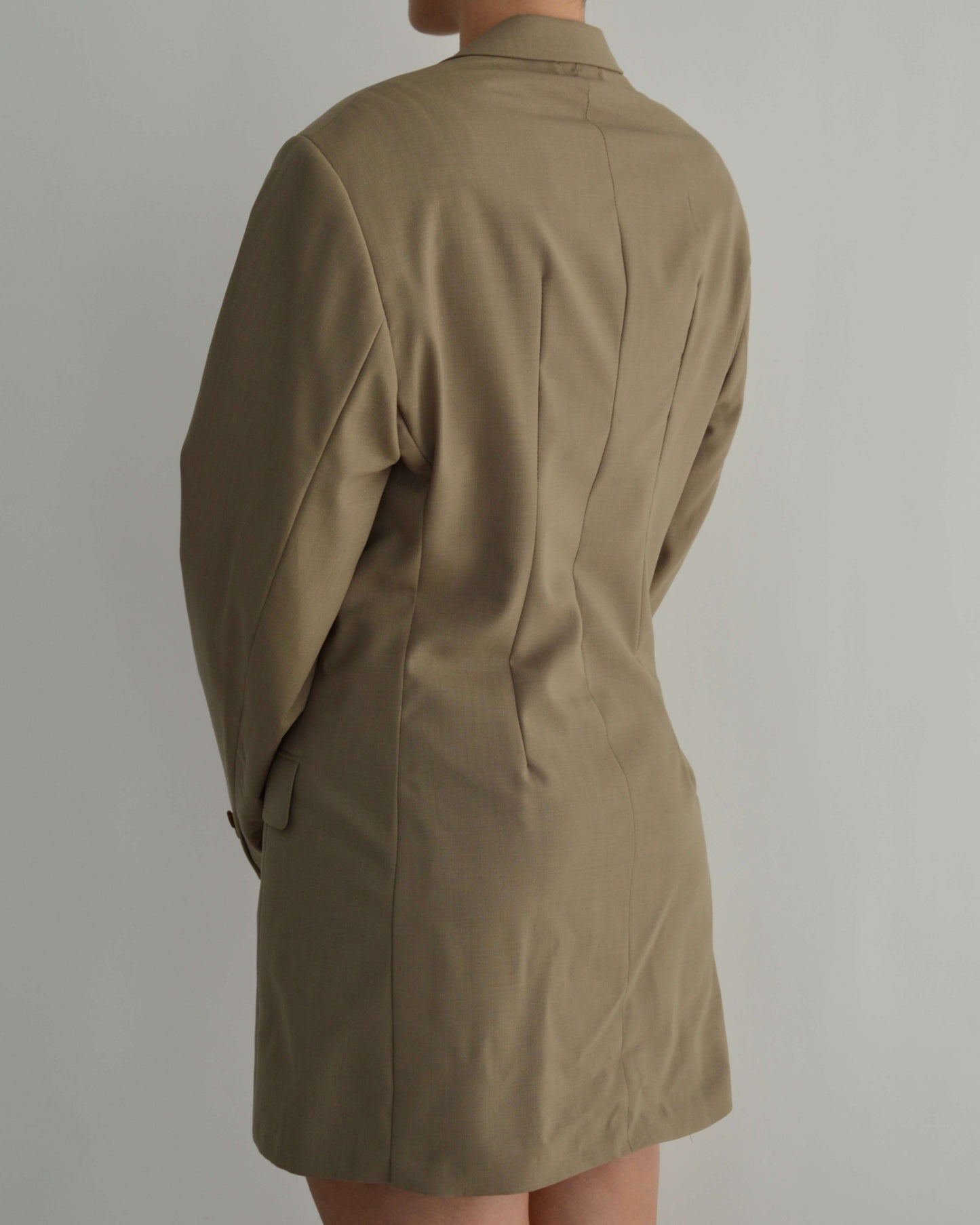 Mini Blazer Dress - Business Beige TALL (S/M)