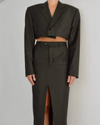 Ensemble veste et jupe longue - Vert parfait (XS/S)