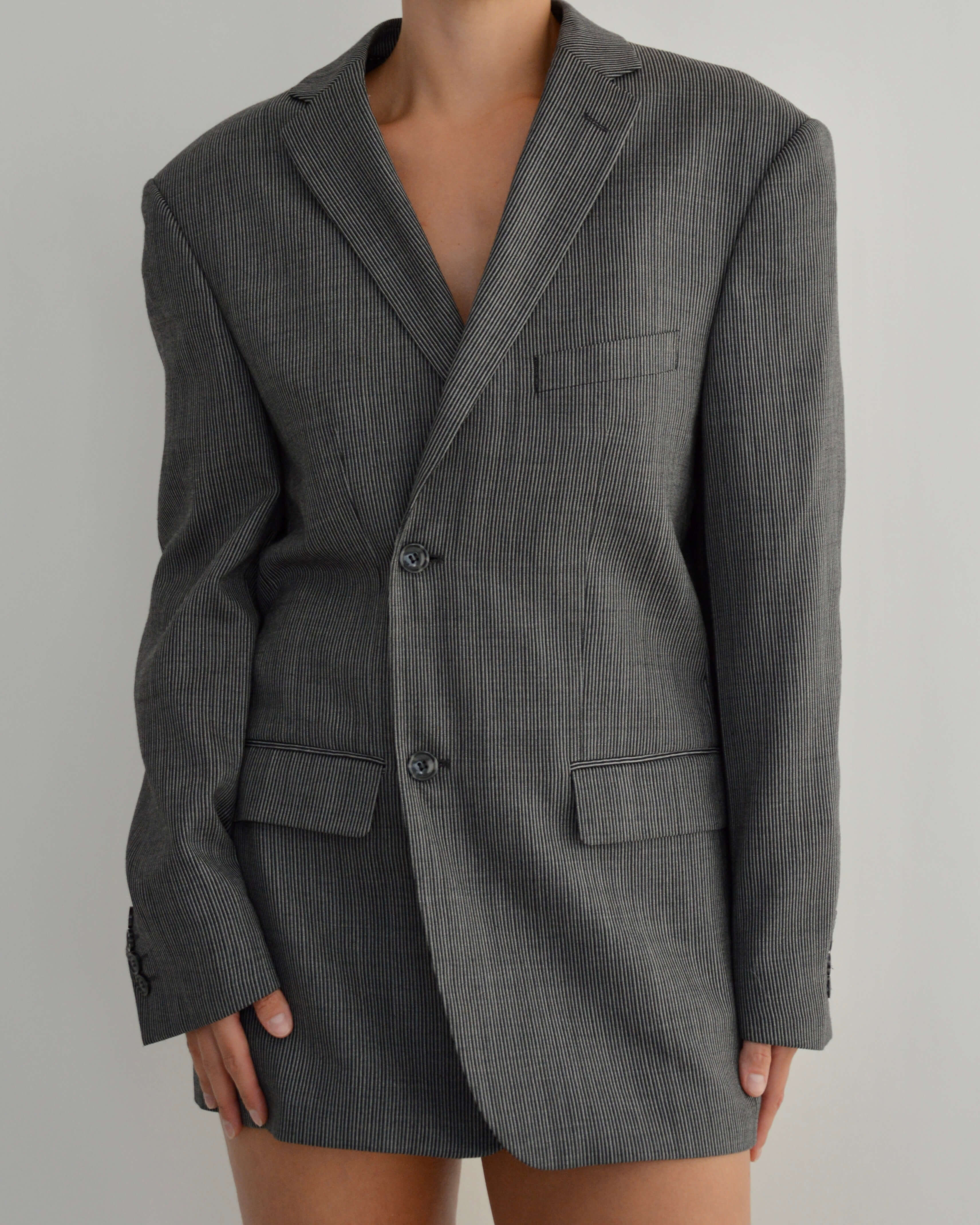 Mini Blazer Dress - B&W (S/M)