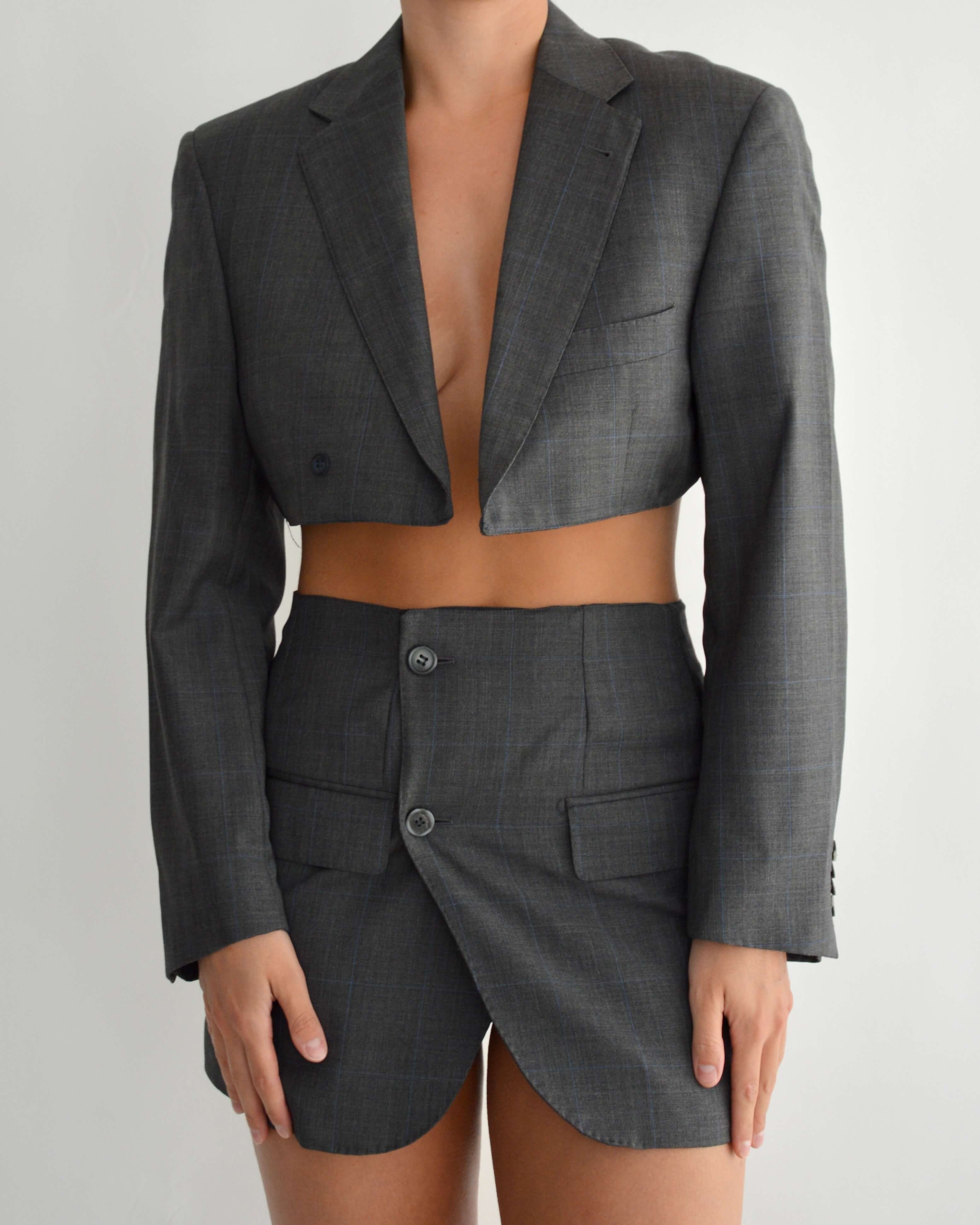 Blaset - Lignes bleu foncé gris (S/M)