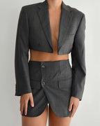 Blaset - Dark Grey Blue Lines (S/M)