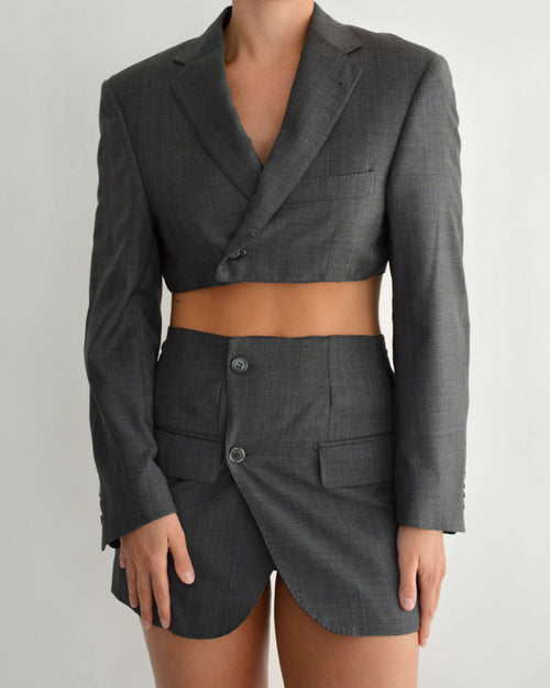 Blaset - Dark Grey Blue Lines (S/M)