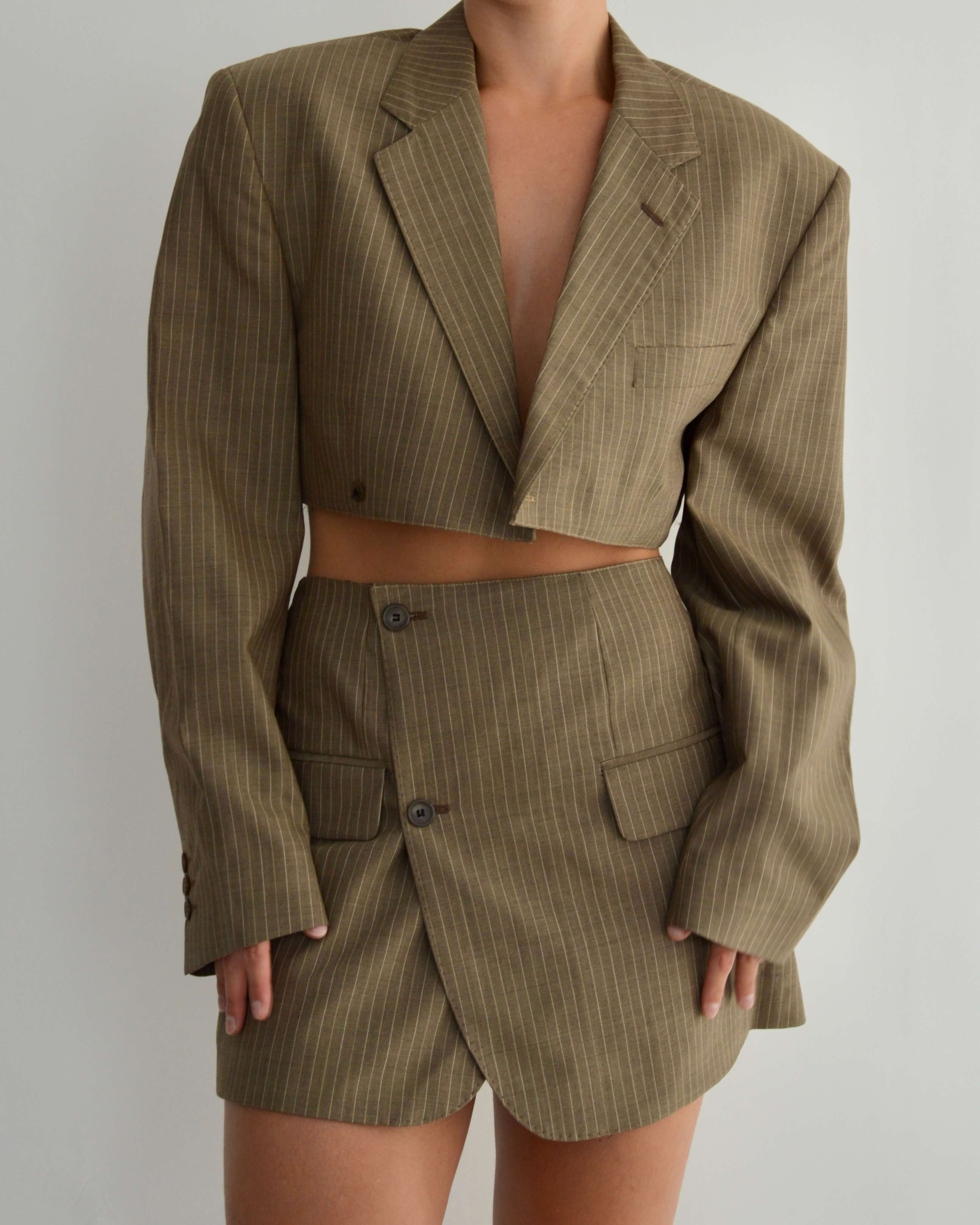 Blaset - Lignes marron clair (S/M)