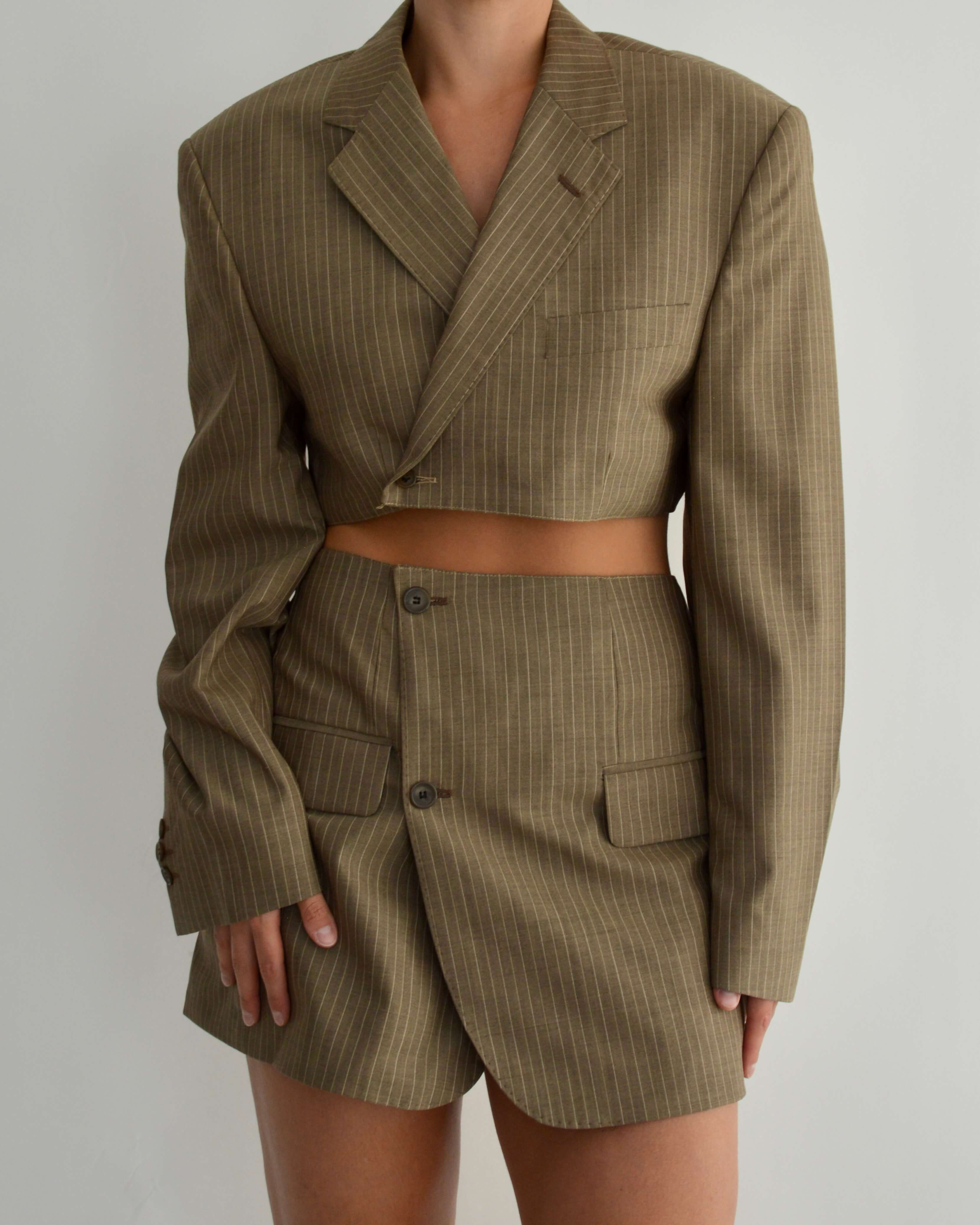 Blaset - Lignes marron clair (S/M)