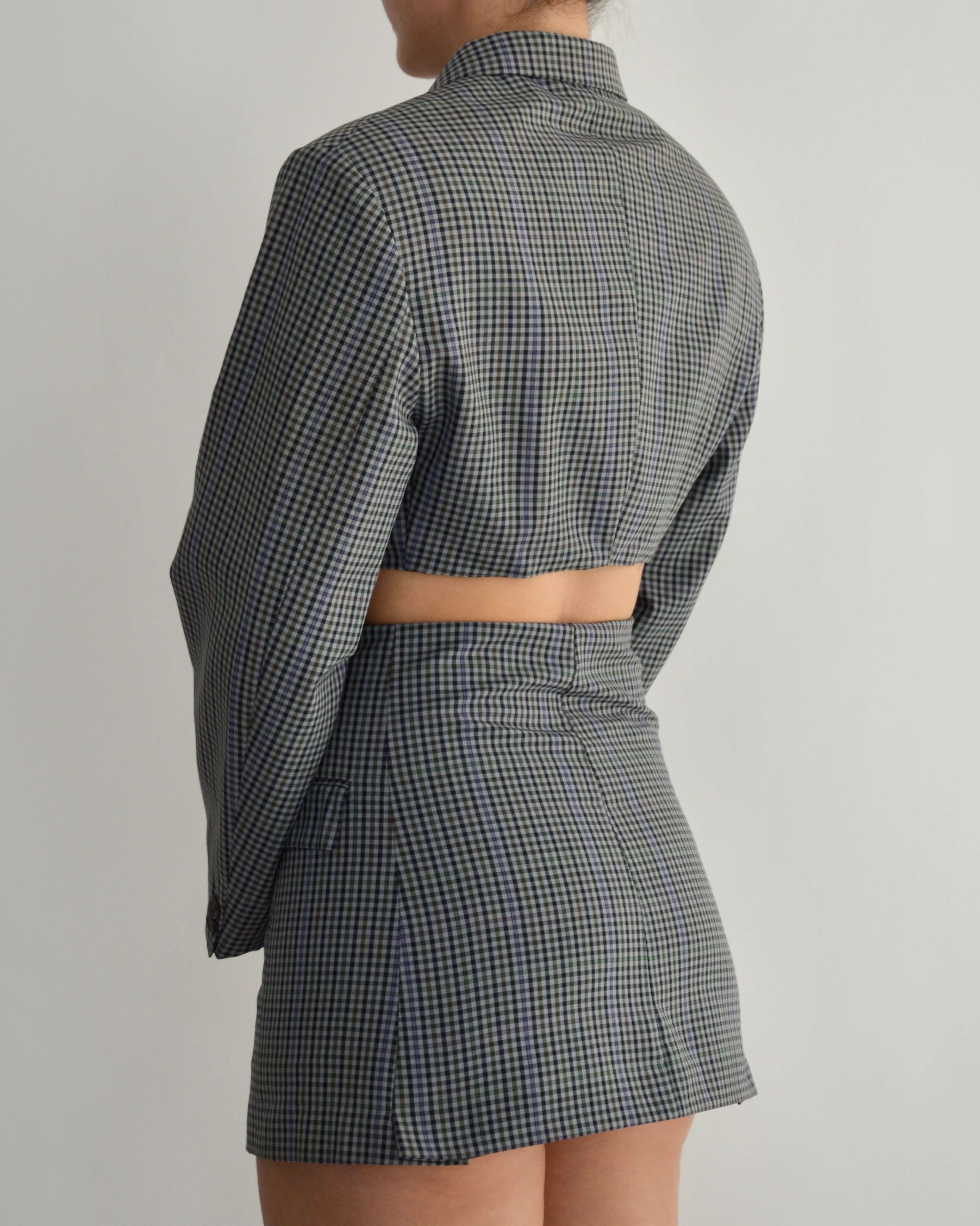 Blaset - Bleu à carreaux (XS/S)