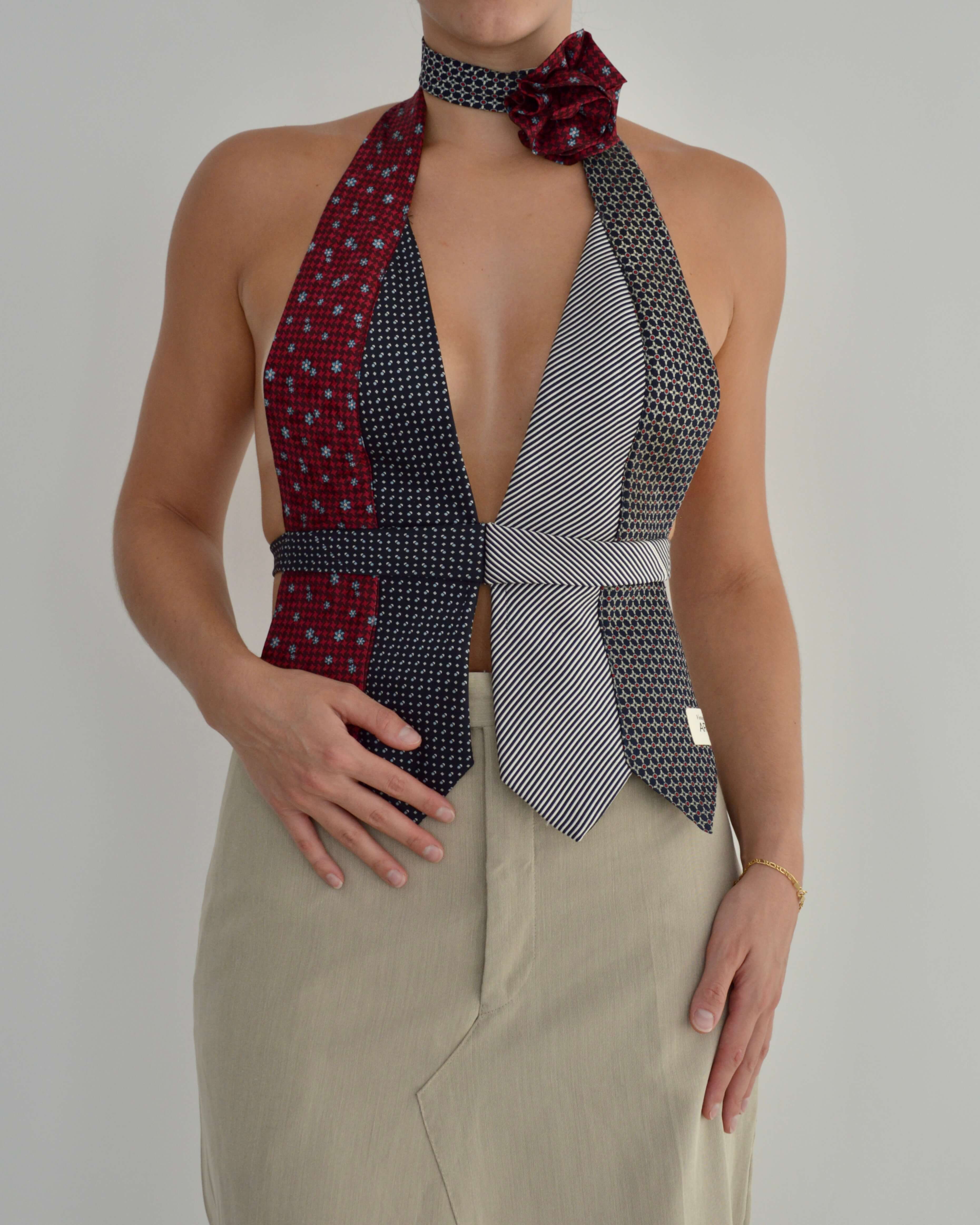 Tie Top & Flower Choker - nº 1 (XS/M)