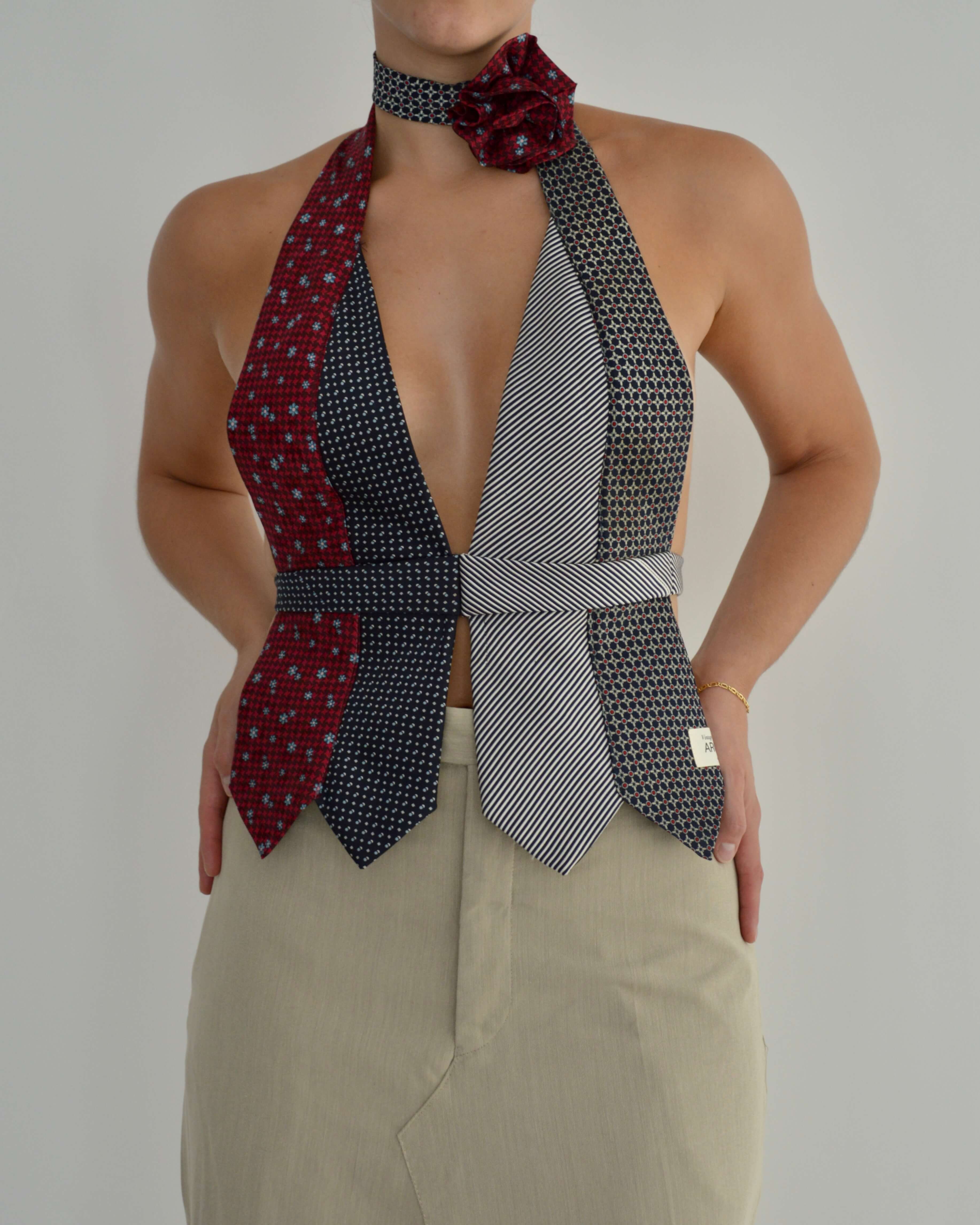 Tie Top & Flower Choker - nº 1 (XS/M)