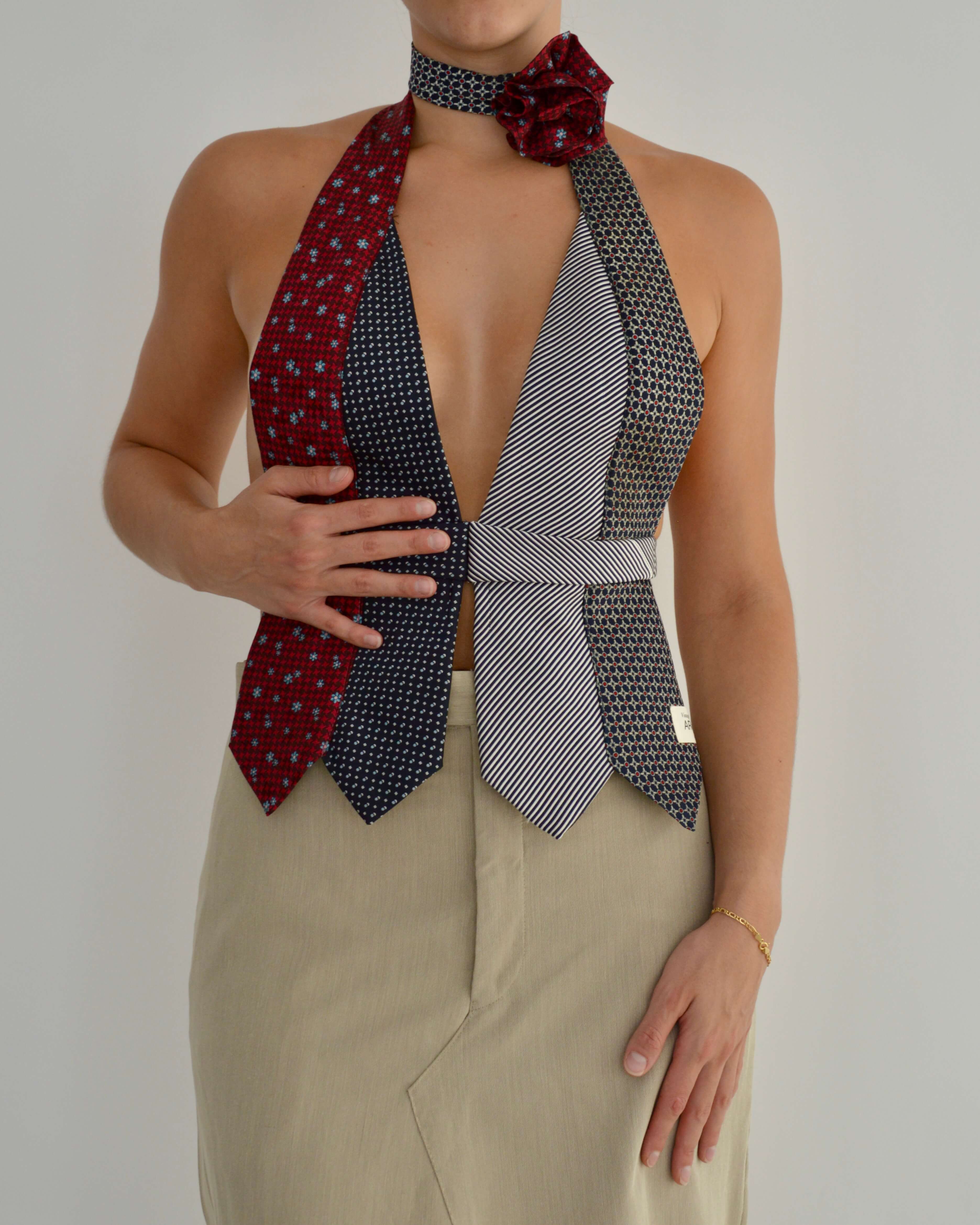 Tie Top & Flower Choker - nº 1 (XS/M)