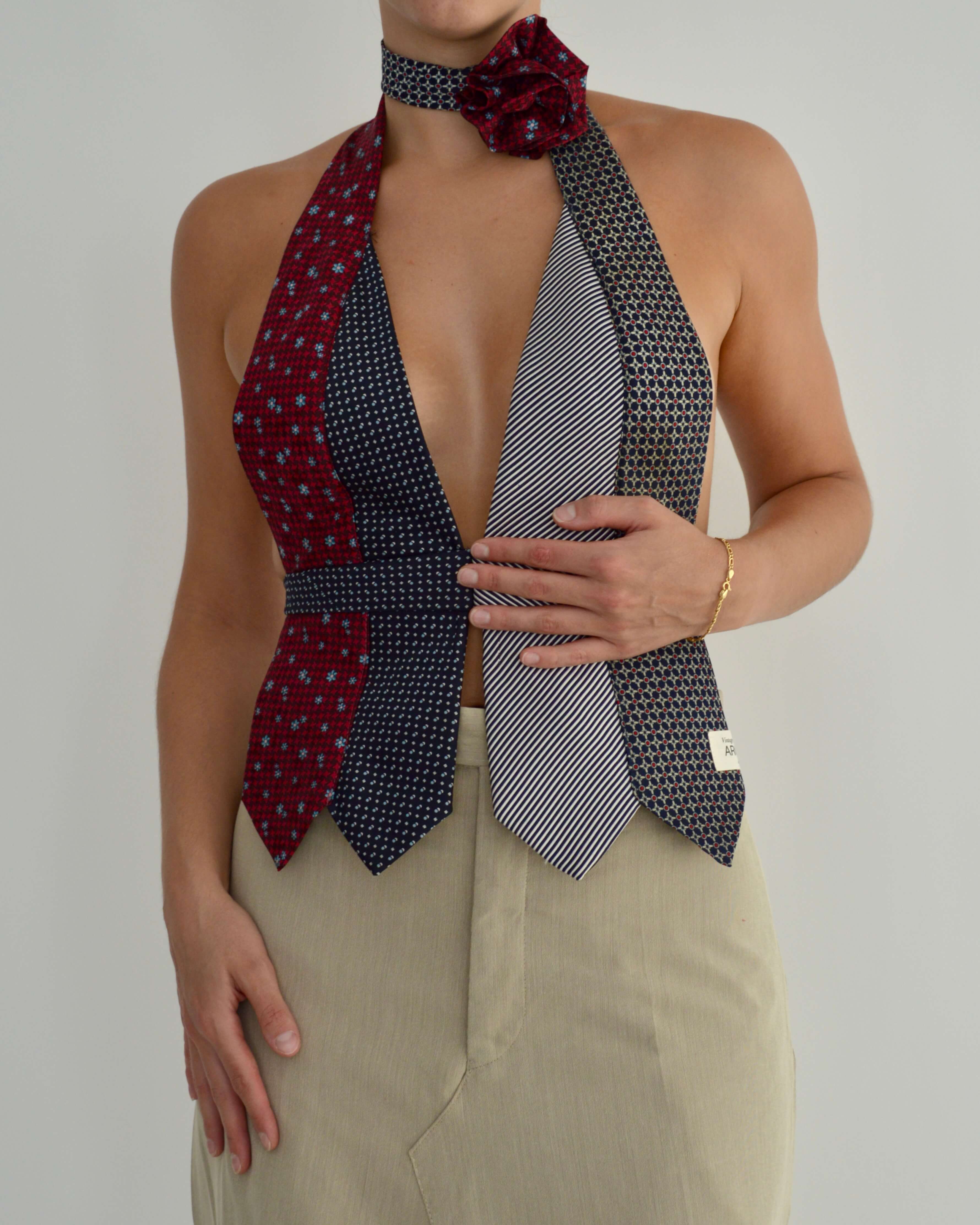 Tie Top & Flower Choker - nº 1 (XS/M)