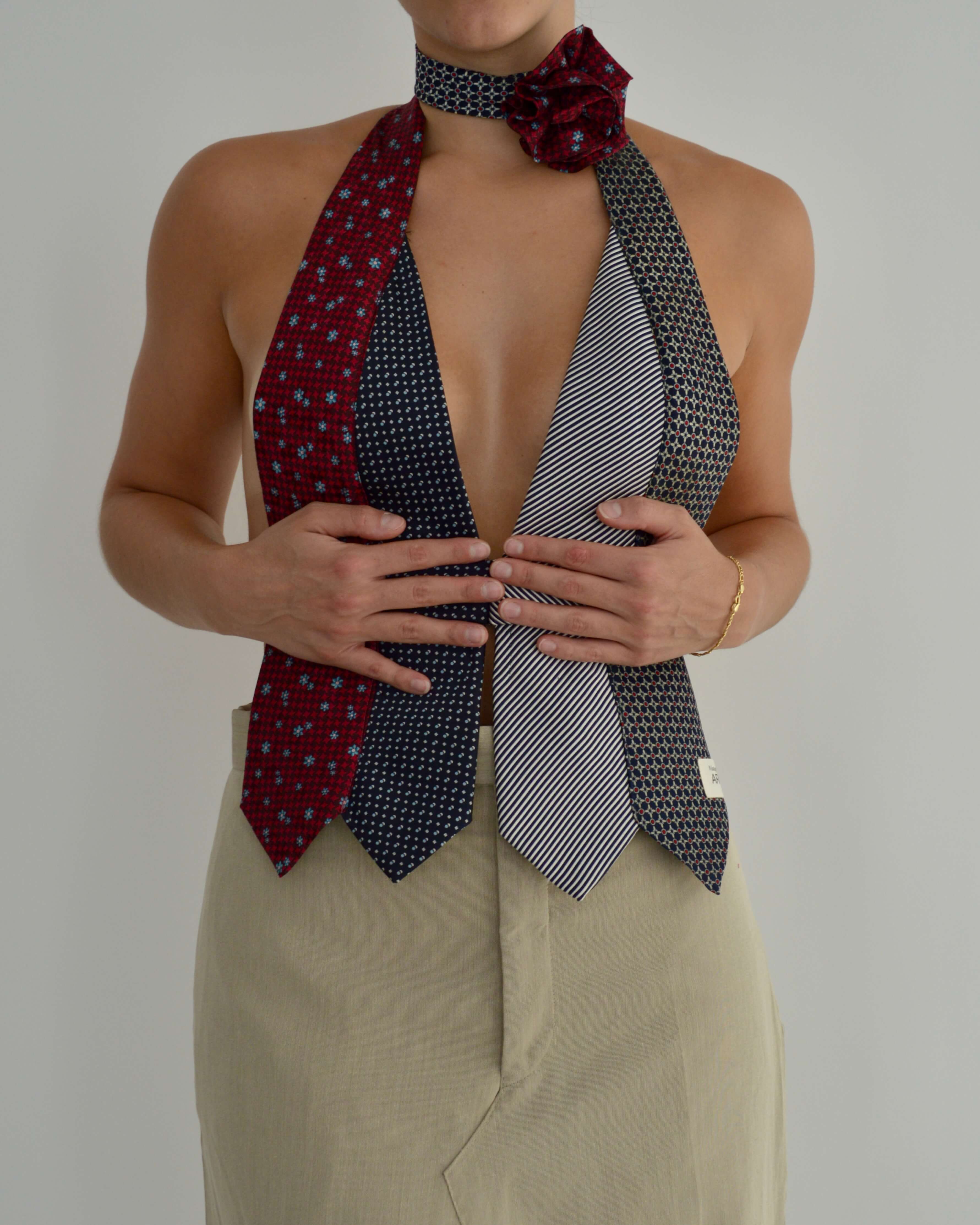 Tie Top & Flower Choker - nº 1 (XS/M)