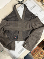 Halter Blazer - Checkred Brown (M)