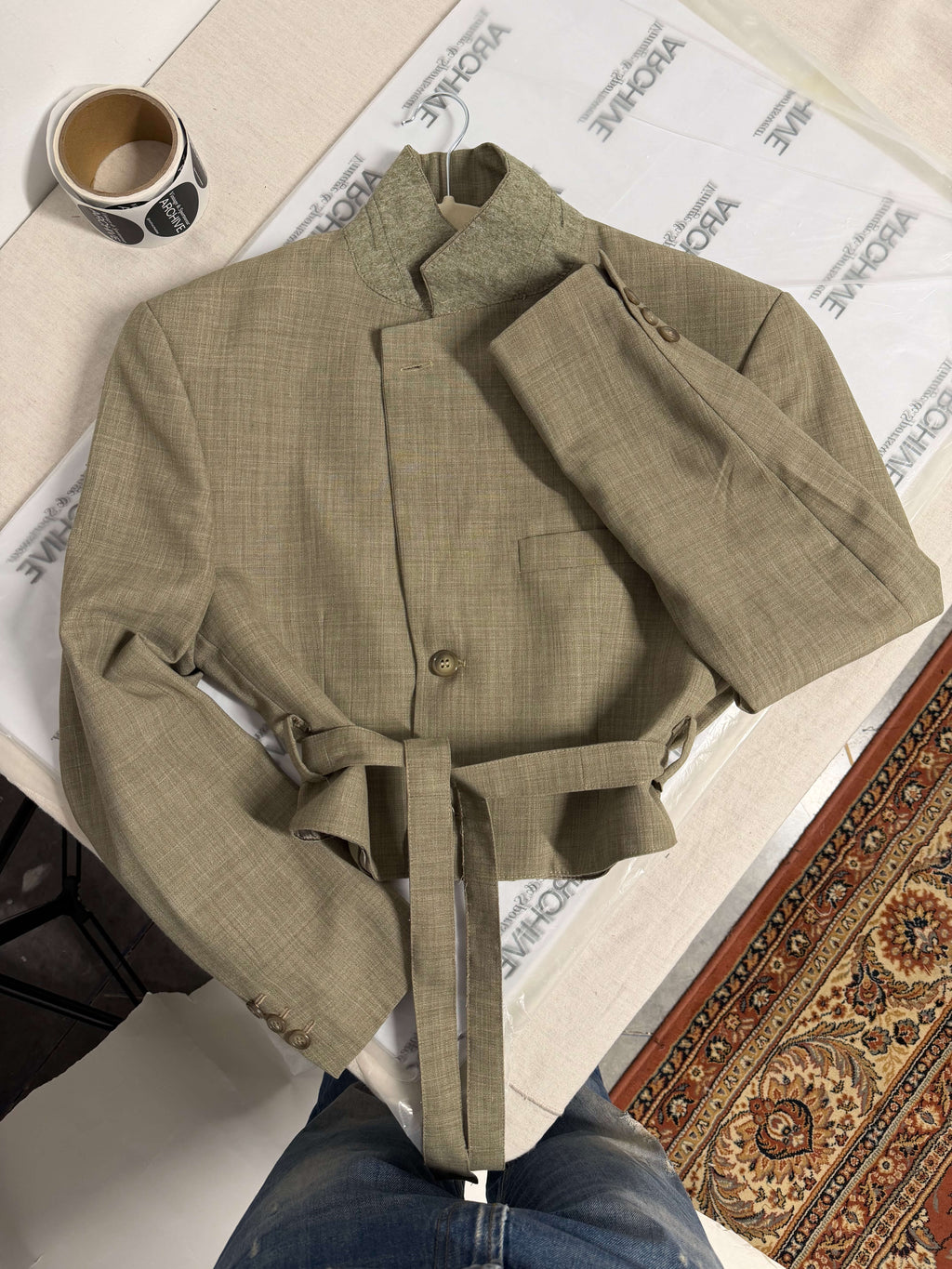 Tied-up Blazer - Soft Green (M)