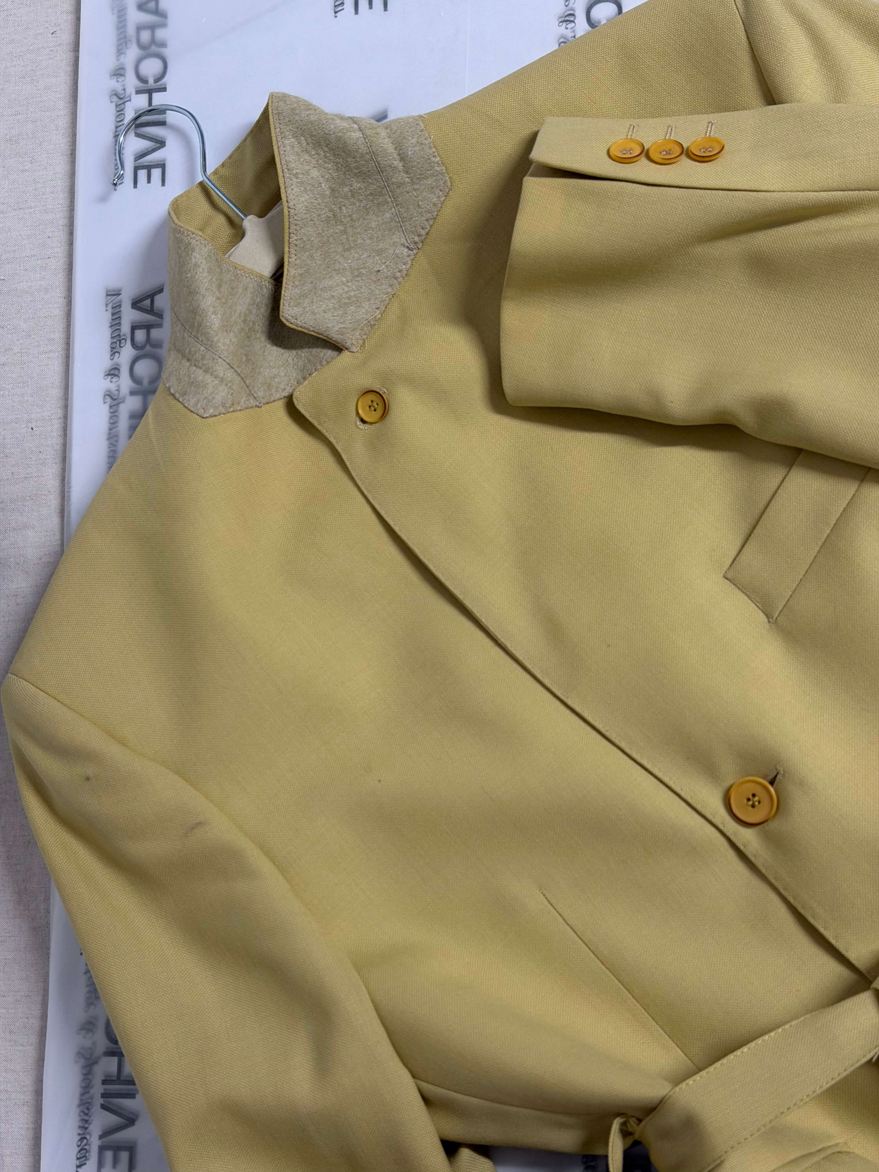Tied-up Blazer - Textured Gold (M)