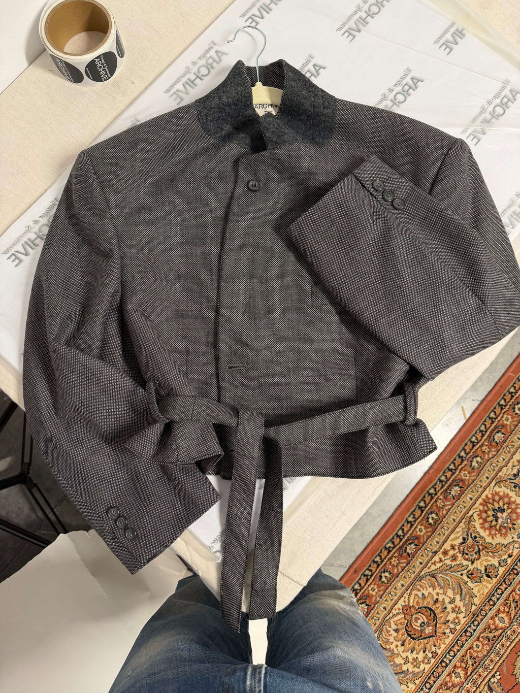 Tied-up Blazer - Textured Business (M)