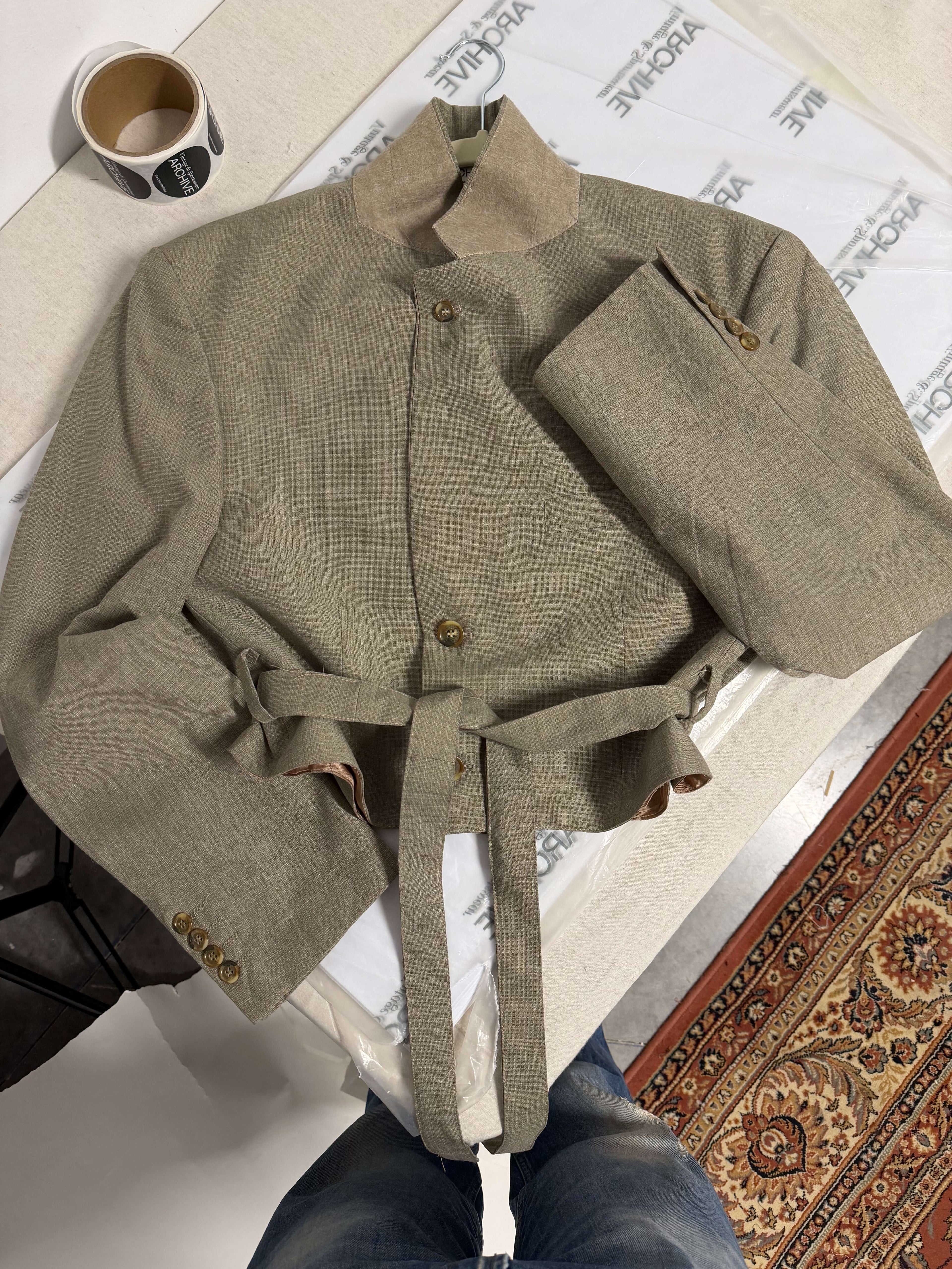 Tied-up Blazer - Light Green (M)