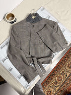 Tied-up Blazer - Checkred Grey (L)