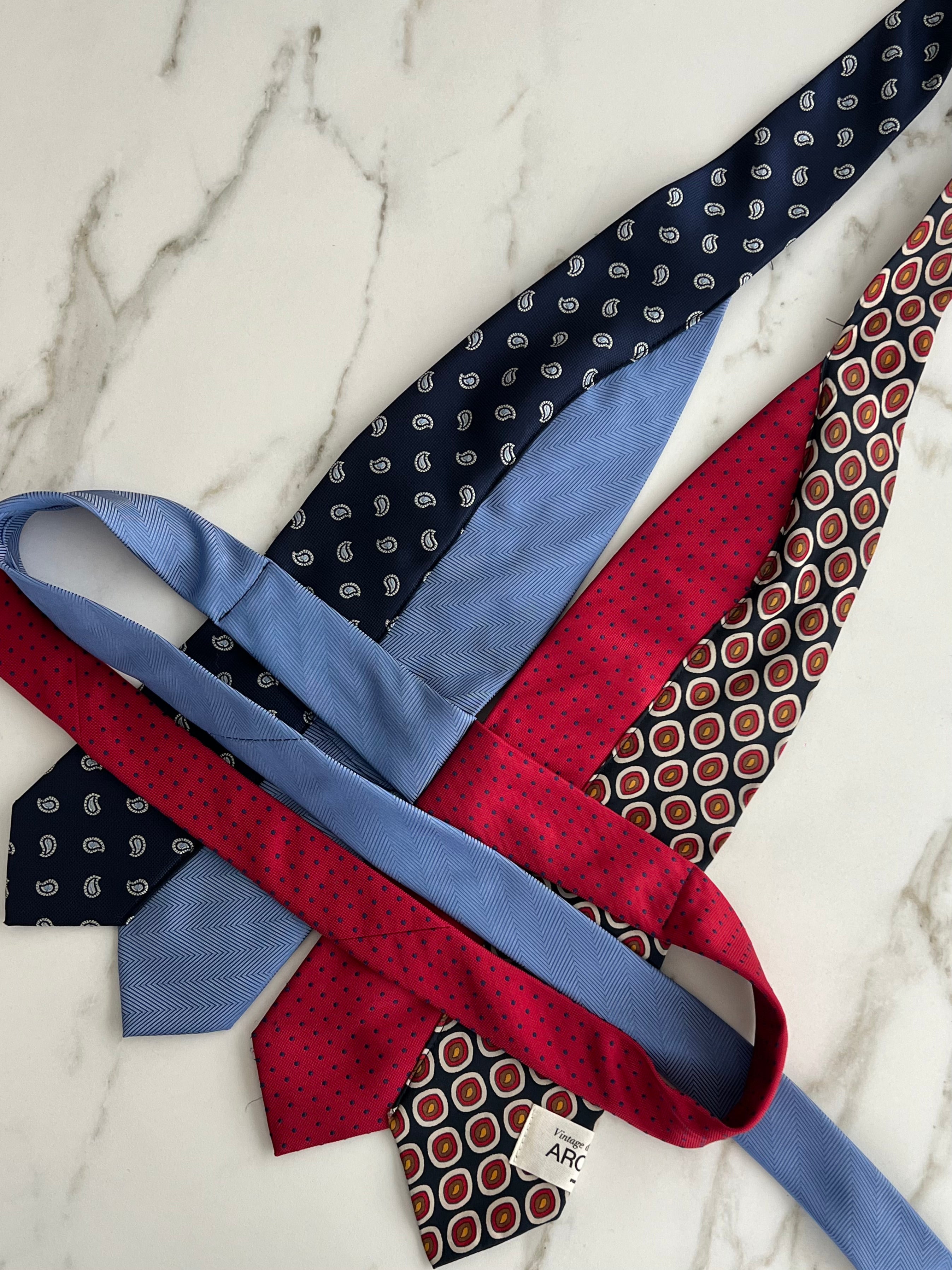 Top con lazo - Azules y rojos (talla pequeña)