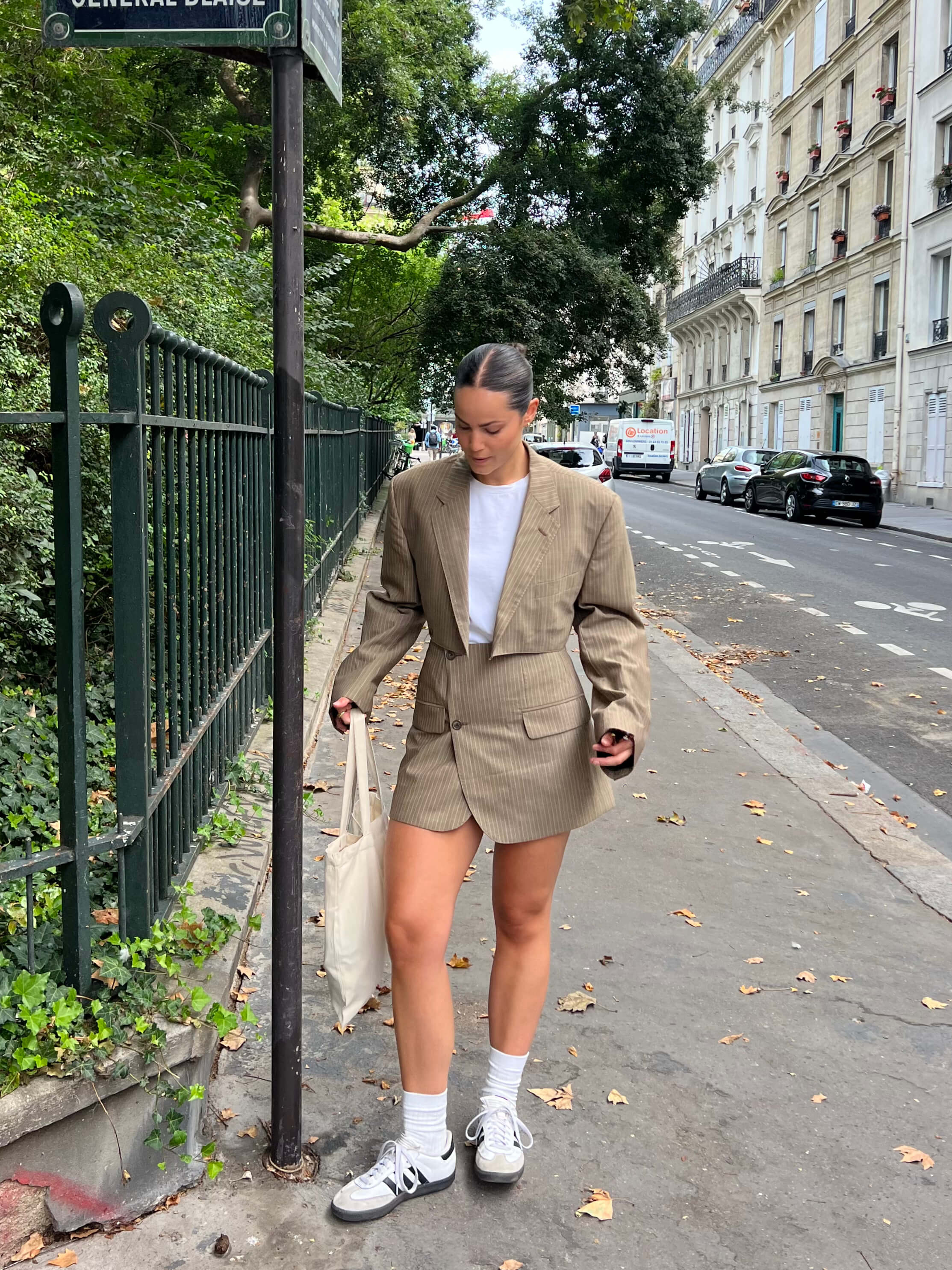 Blaset - Lignes marron clair (S/M)