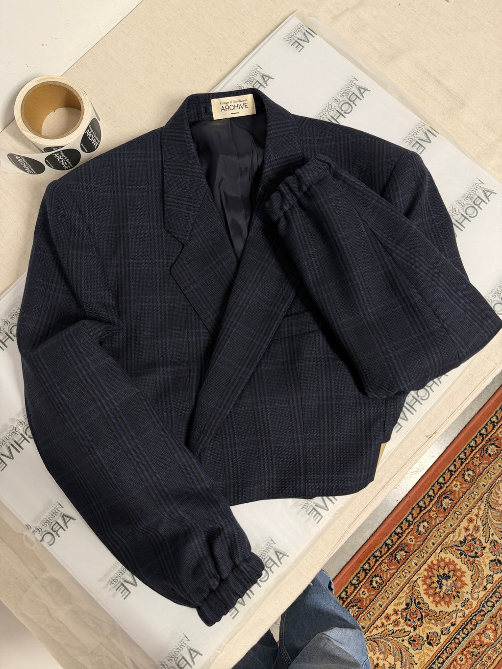 Bomber - Blue Checkred (M)