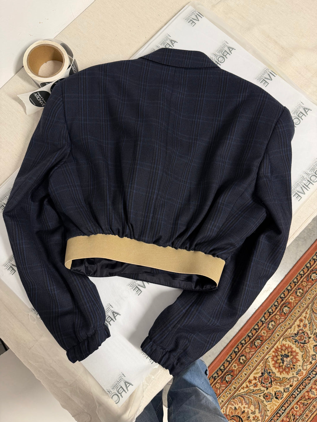 Bomber - Blue Checkred (M)